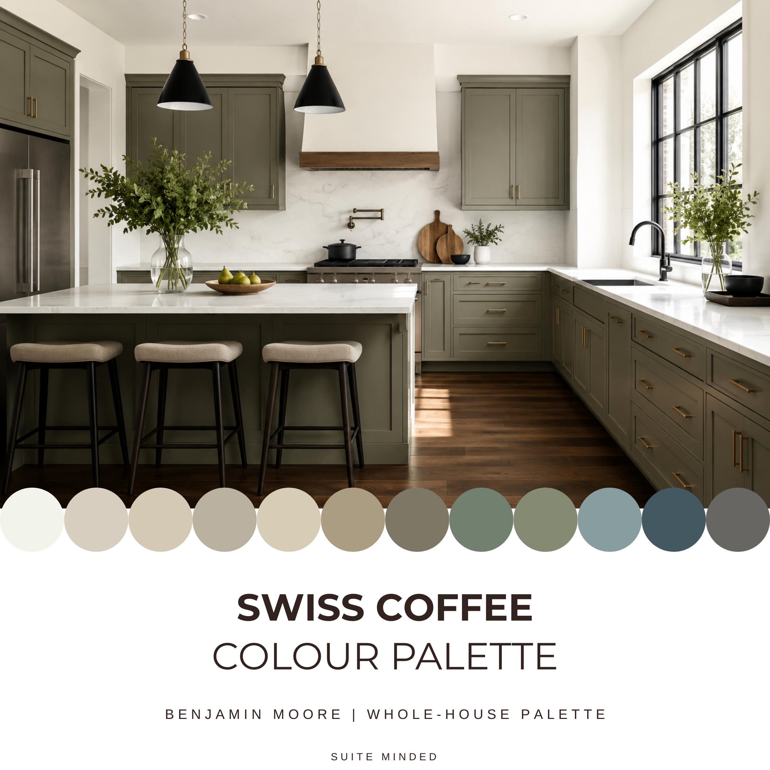 Swiss Coffee Colour Palette