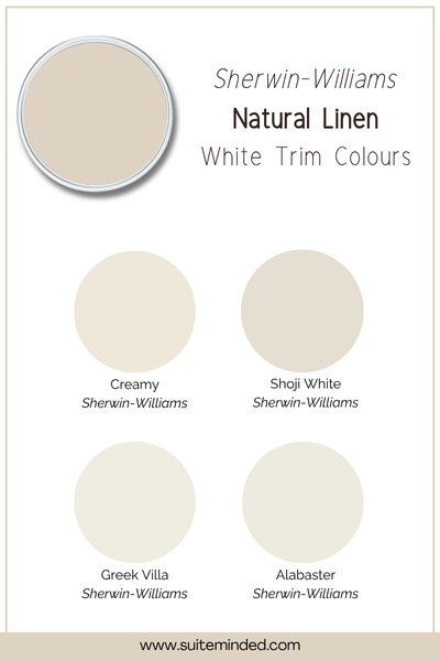white paint colour with sw natural linen
