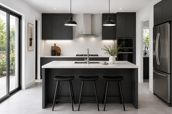 Kitchen with Dulux White on White walls