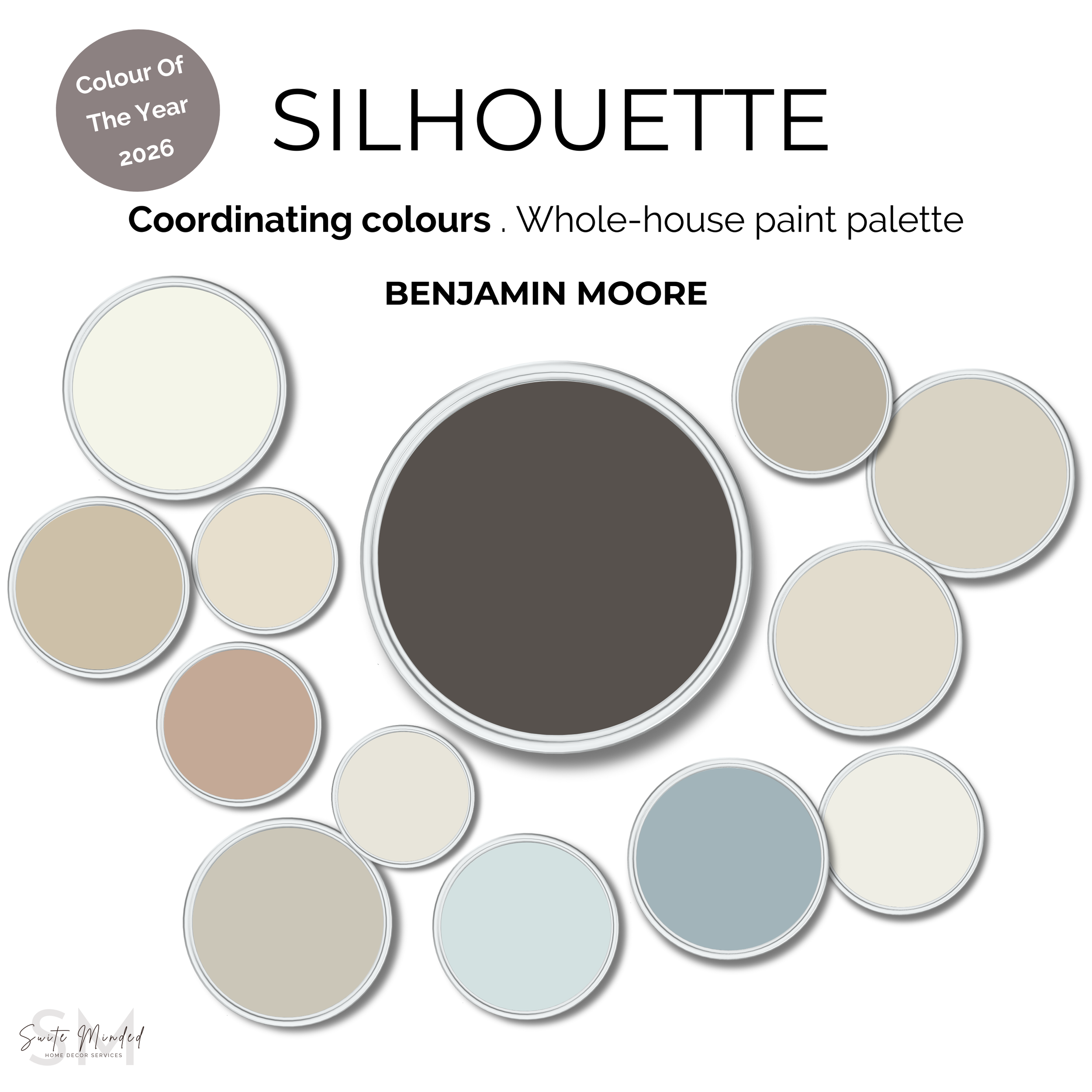 Silhouette Benjamin Moore Color Of The Year 2026 Home Color Palette