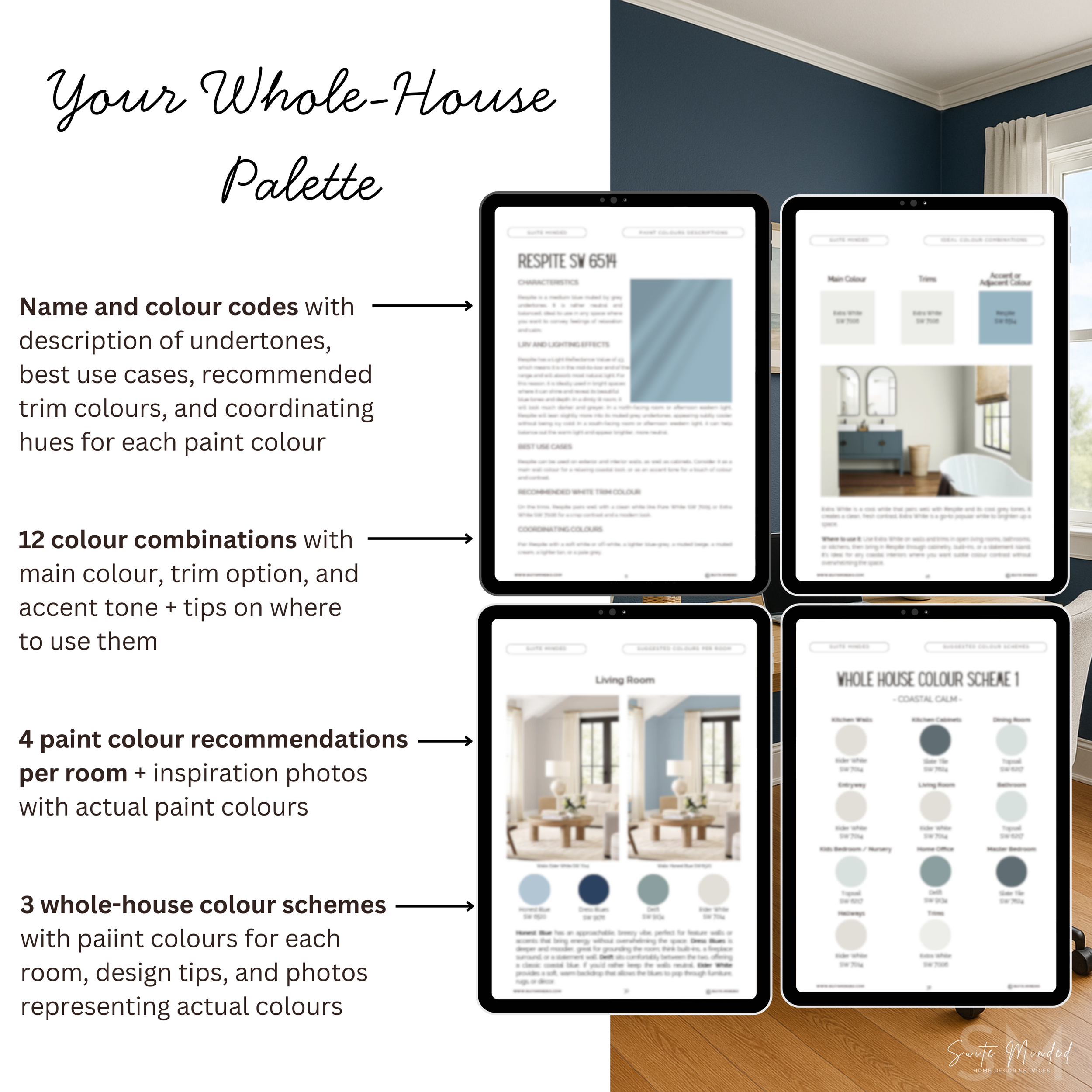 Sherwin-Williams Coastal Home Palette + Blueprint Bundle