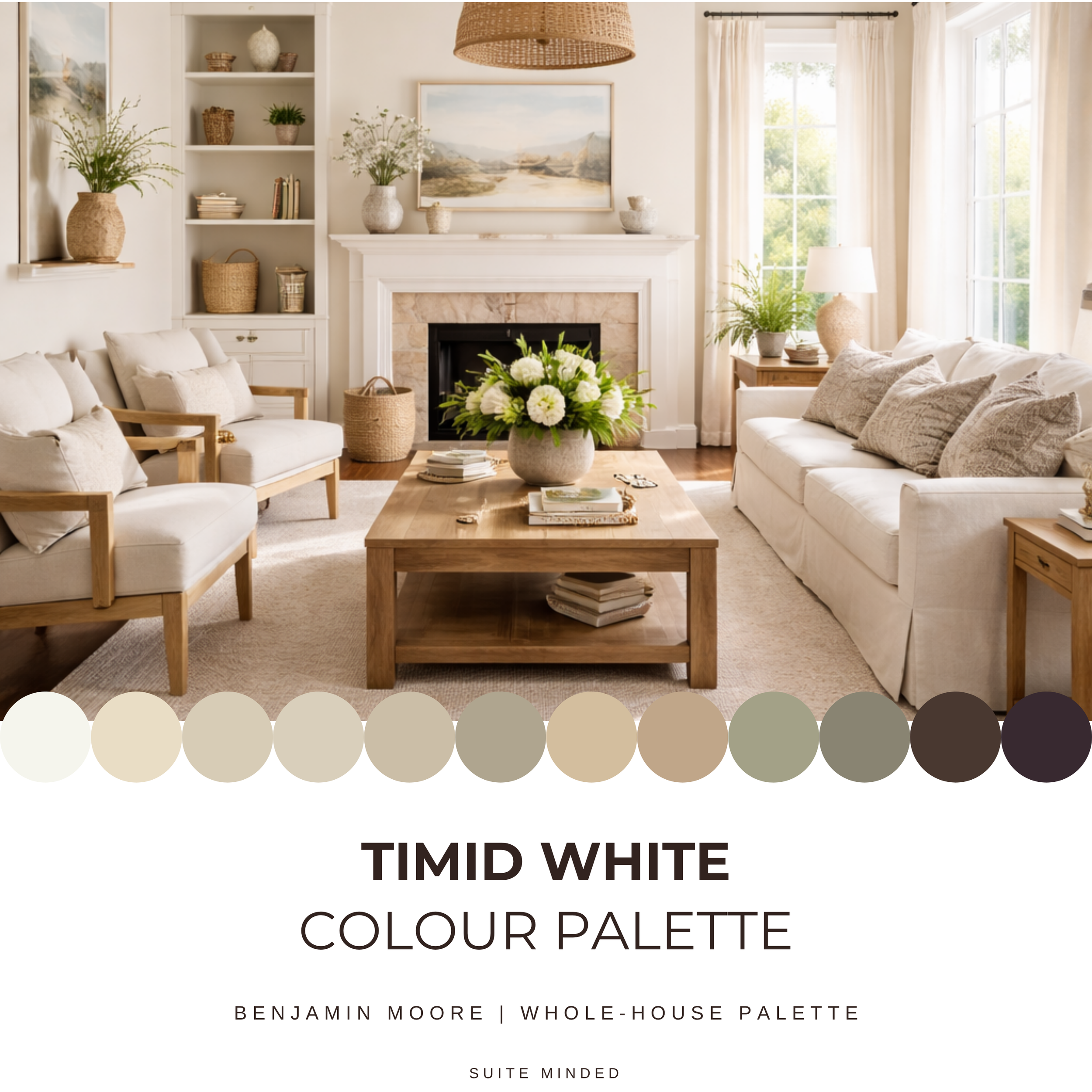 Timid White Colour Palette