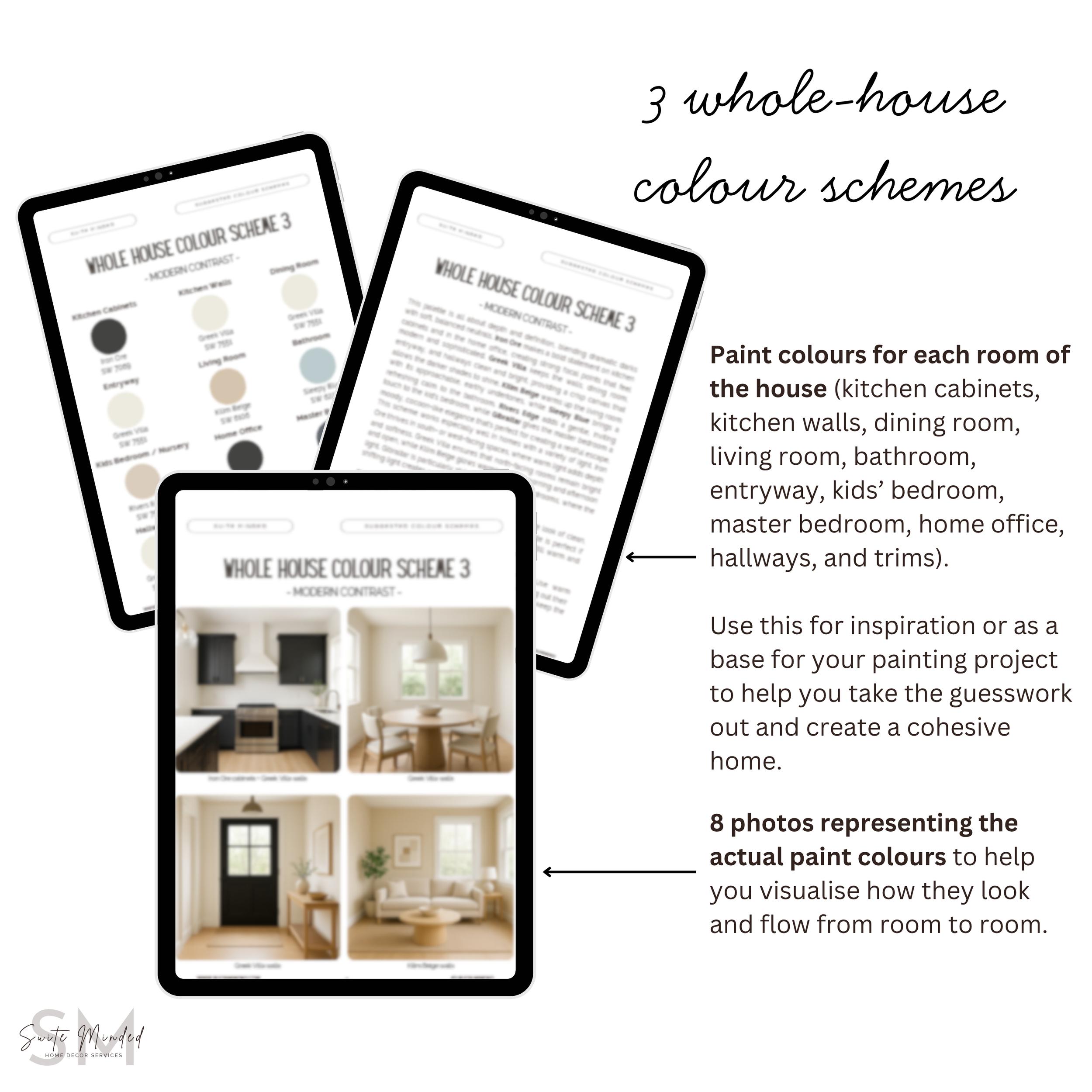 Greek Villa Sherwin-Williams - 12 Coordinating Colors - Whole House Paint Palette - Interior Paint Selection - Walls, Trim, Accent Colors