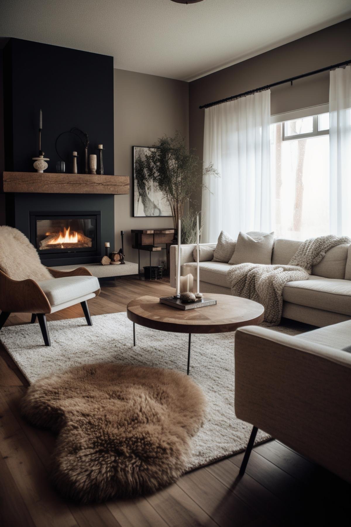 Beautiful view of Open-Minded Minimalist Scandinavian Interior