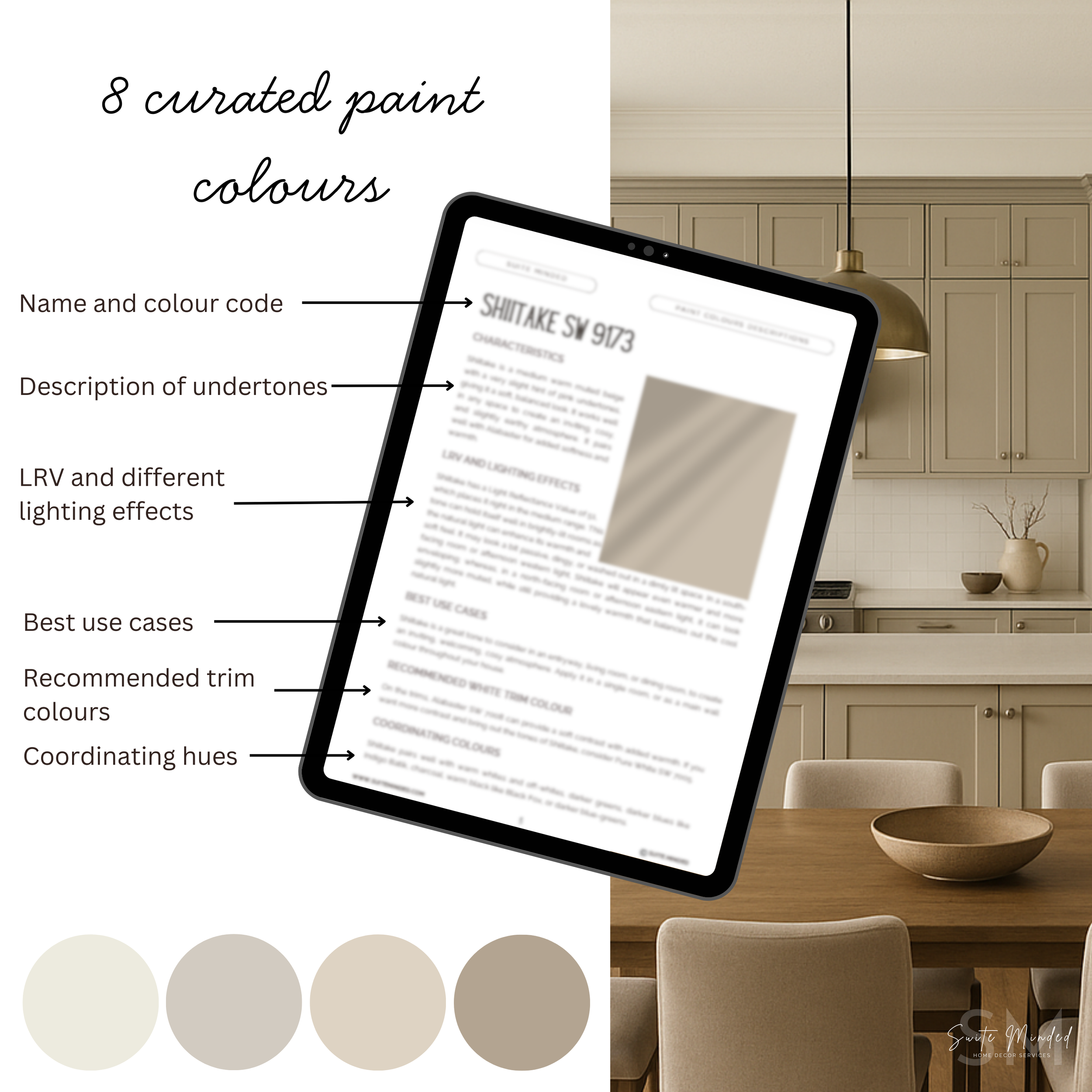Alabaster SW 7008 Sherwin Williams Coordinating Paint Colours - Whole House Colour Palette