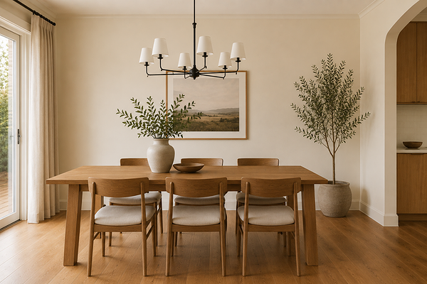 Dining room with Berkshire White on walls and trims