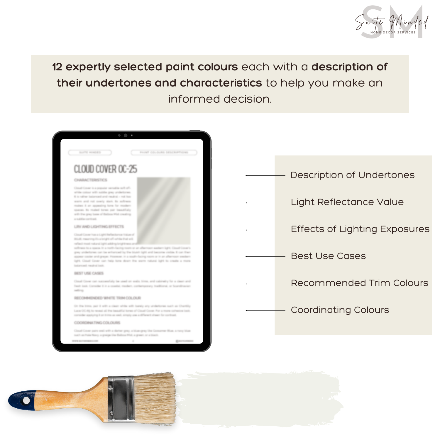 Balboa Mist OC-23 coordinating colors - benjamin moore paint palette - whole house color palette