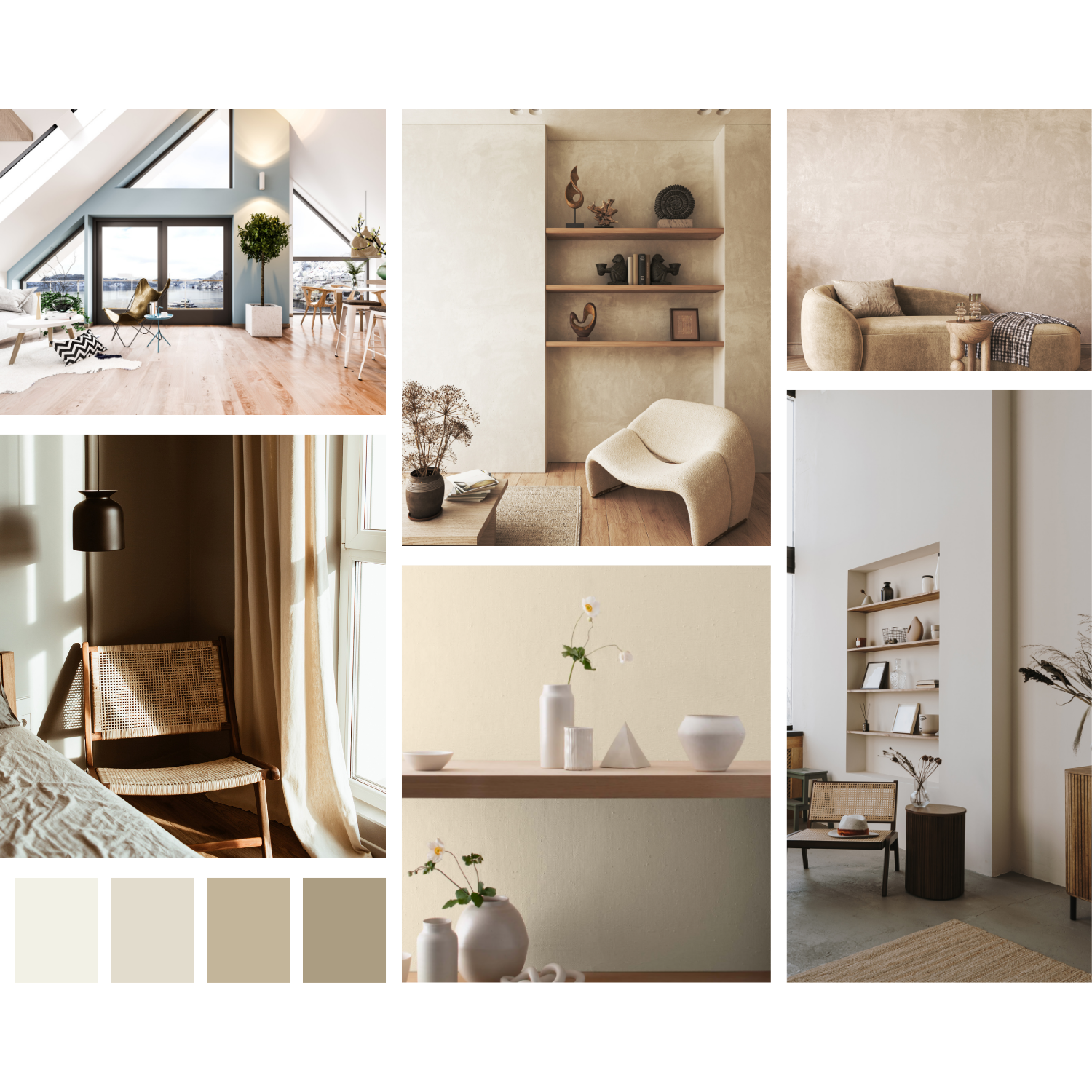 Swiss Coffee by Benjamin Moore Coordinating Colours - Whole-House ...