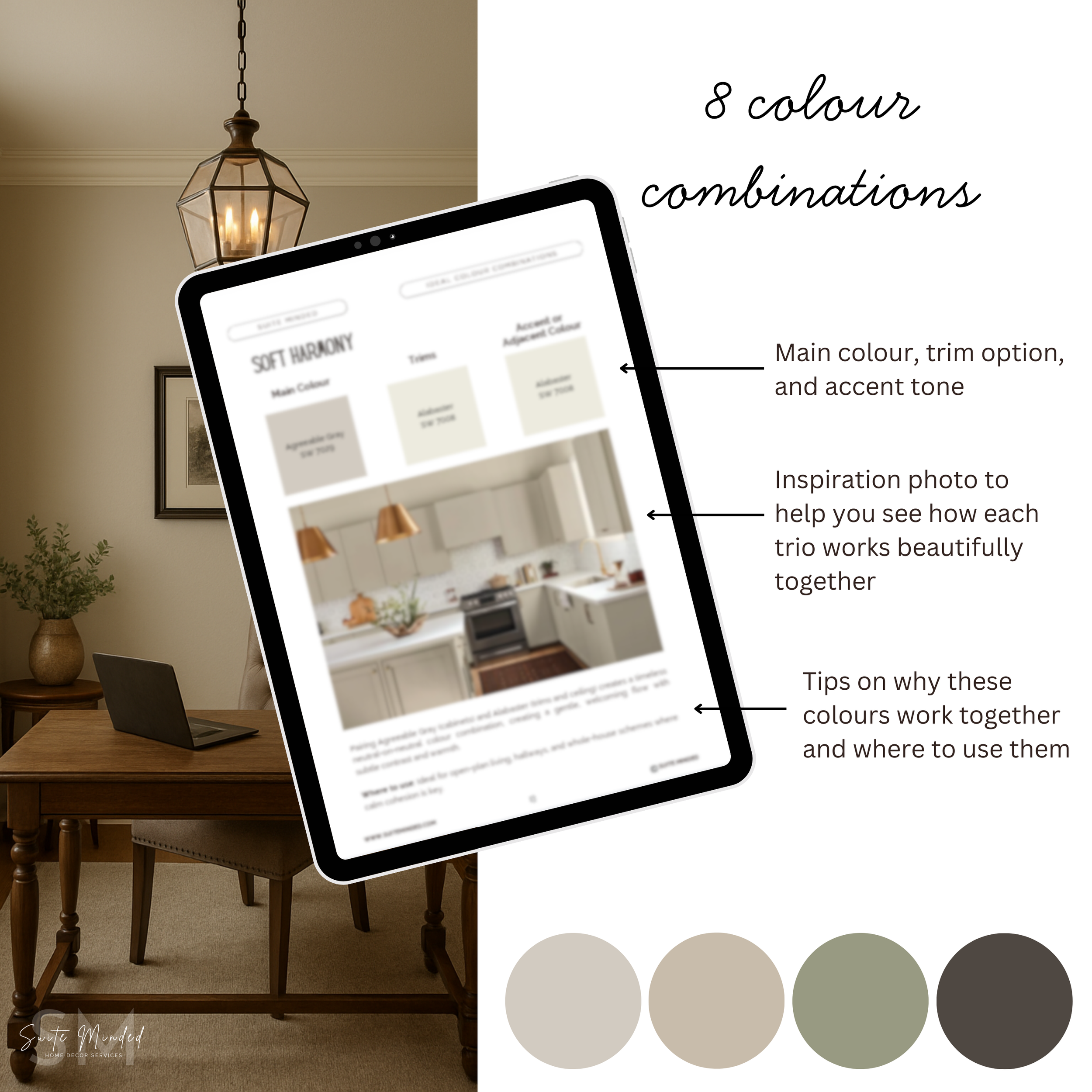 Alabaster SW 7008 Sherwin Williams Coordinating Paint Colours - Whole House Colour Palette