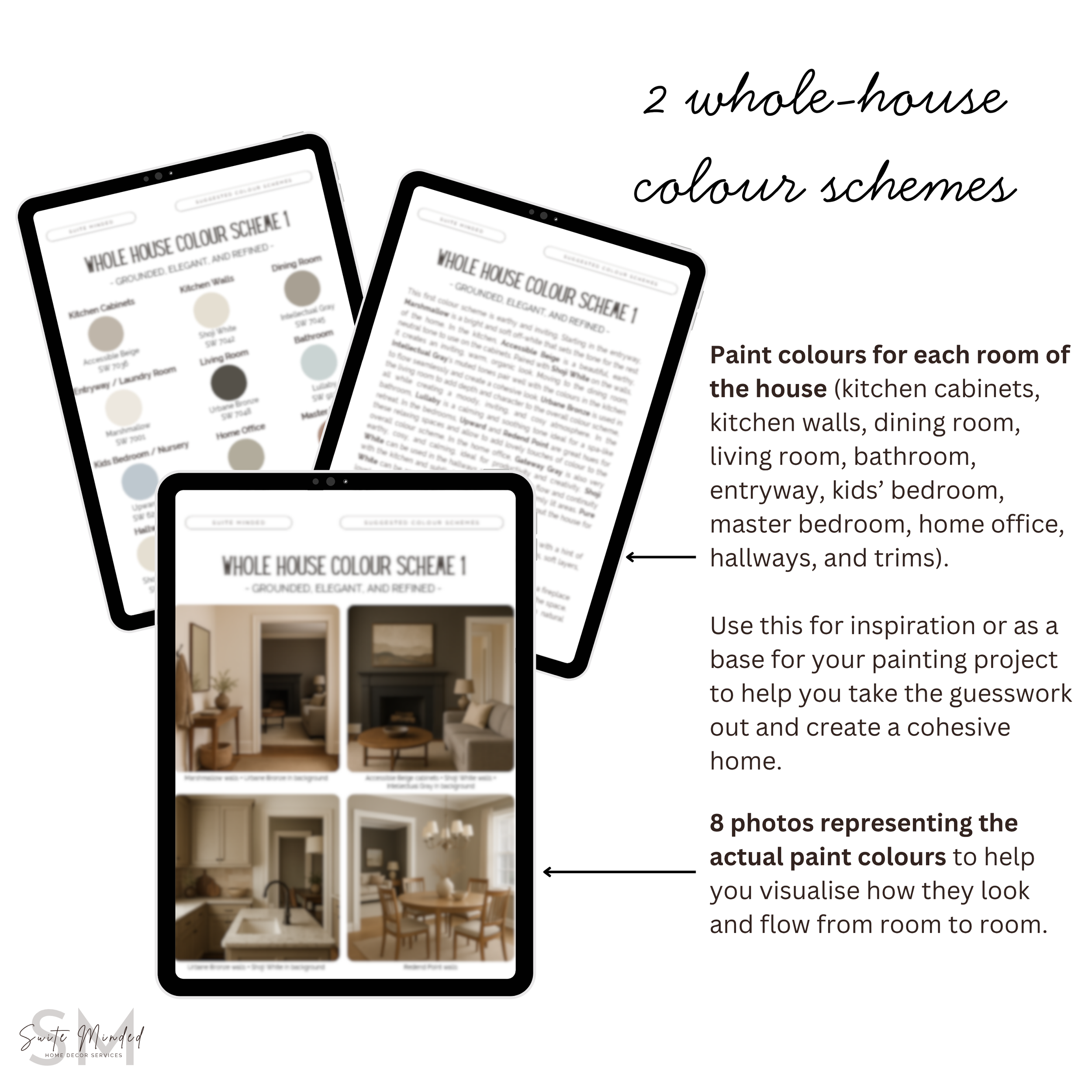 Urbane Bronze Sherwin Williams 12 Coordinating Paint Colours - Whole House Colour Palette
