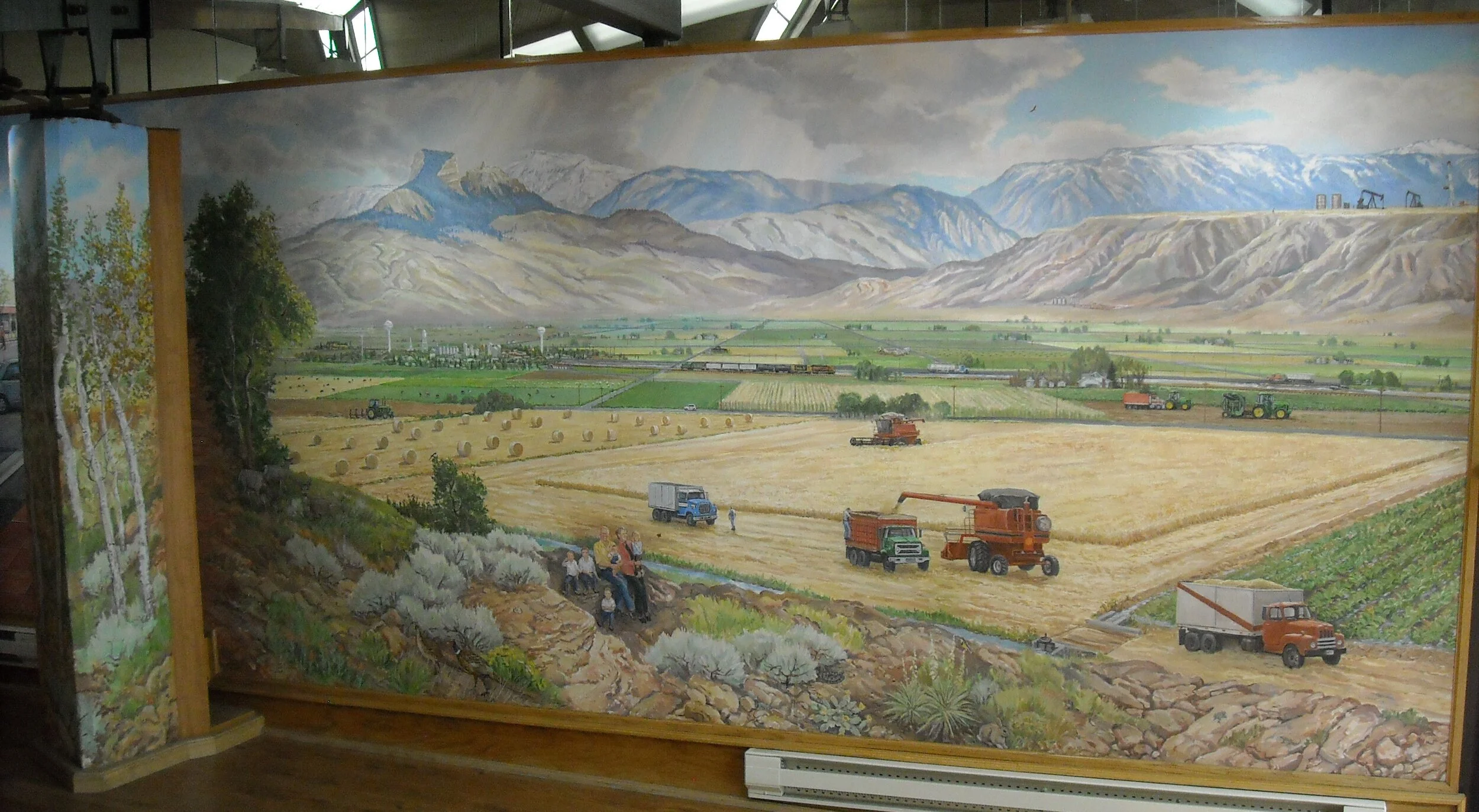 Powell Mural - Right Side South Entrance of First Bank of Powell