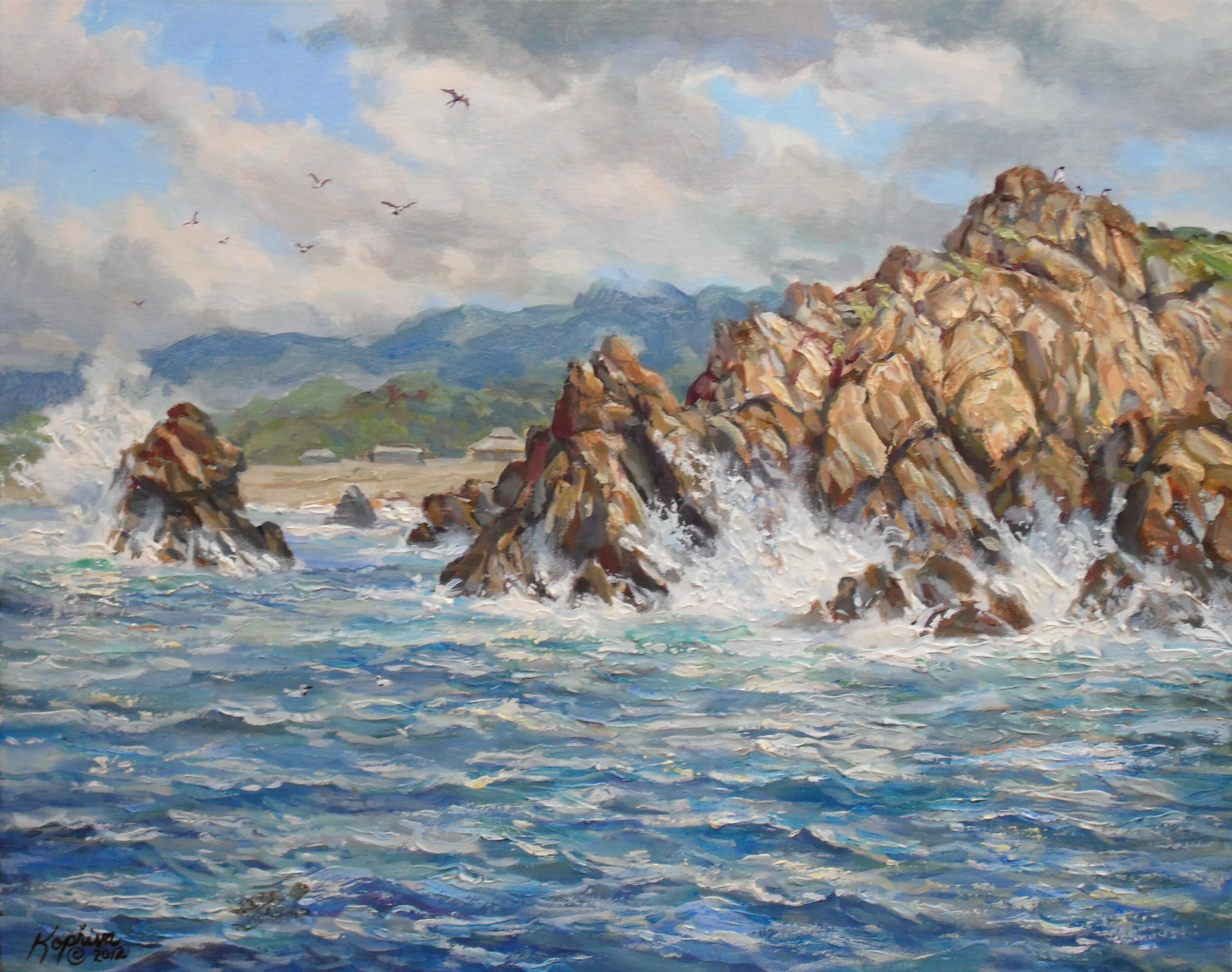 Huatulco Mexico Breakers 16"x20"