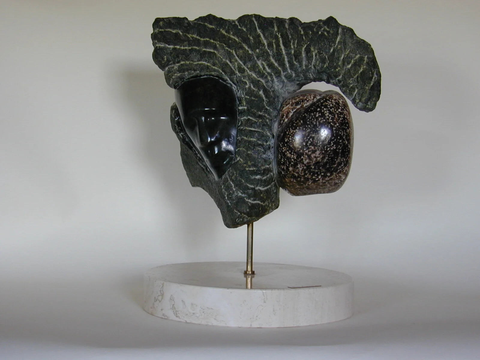 Orbiting Spirits Wyoming Onyx and Serpentine 17" tall