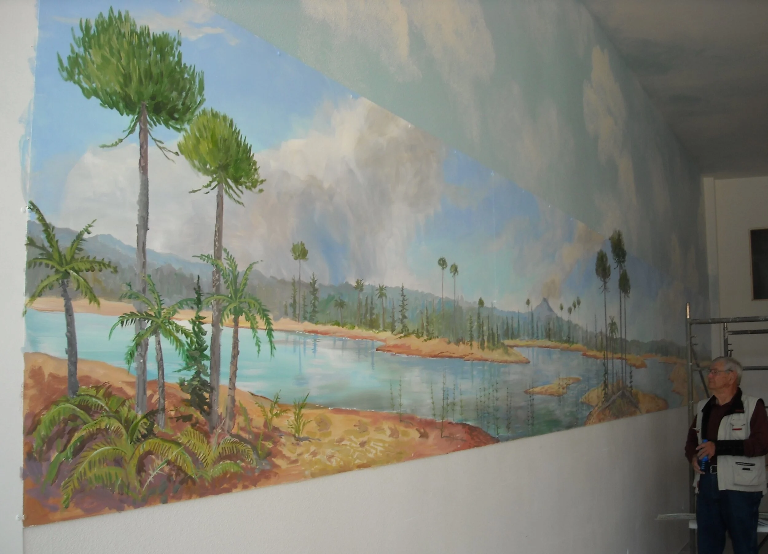 35'x4' Jurassic Mural in progress
Geoscience Center, Greybull, WY