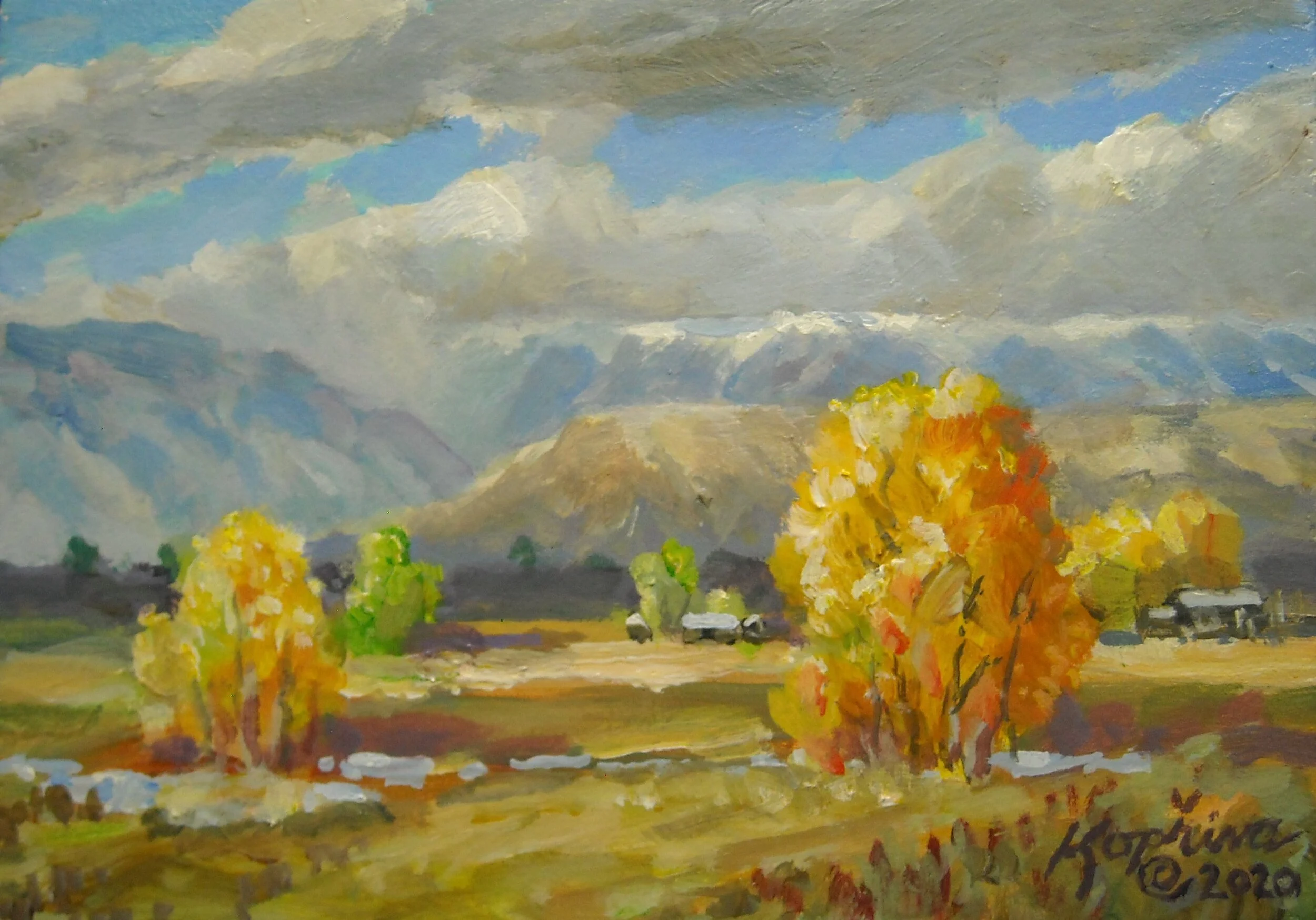 Autumn North of Powell 5"x7"