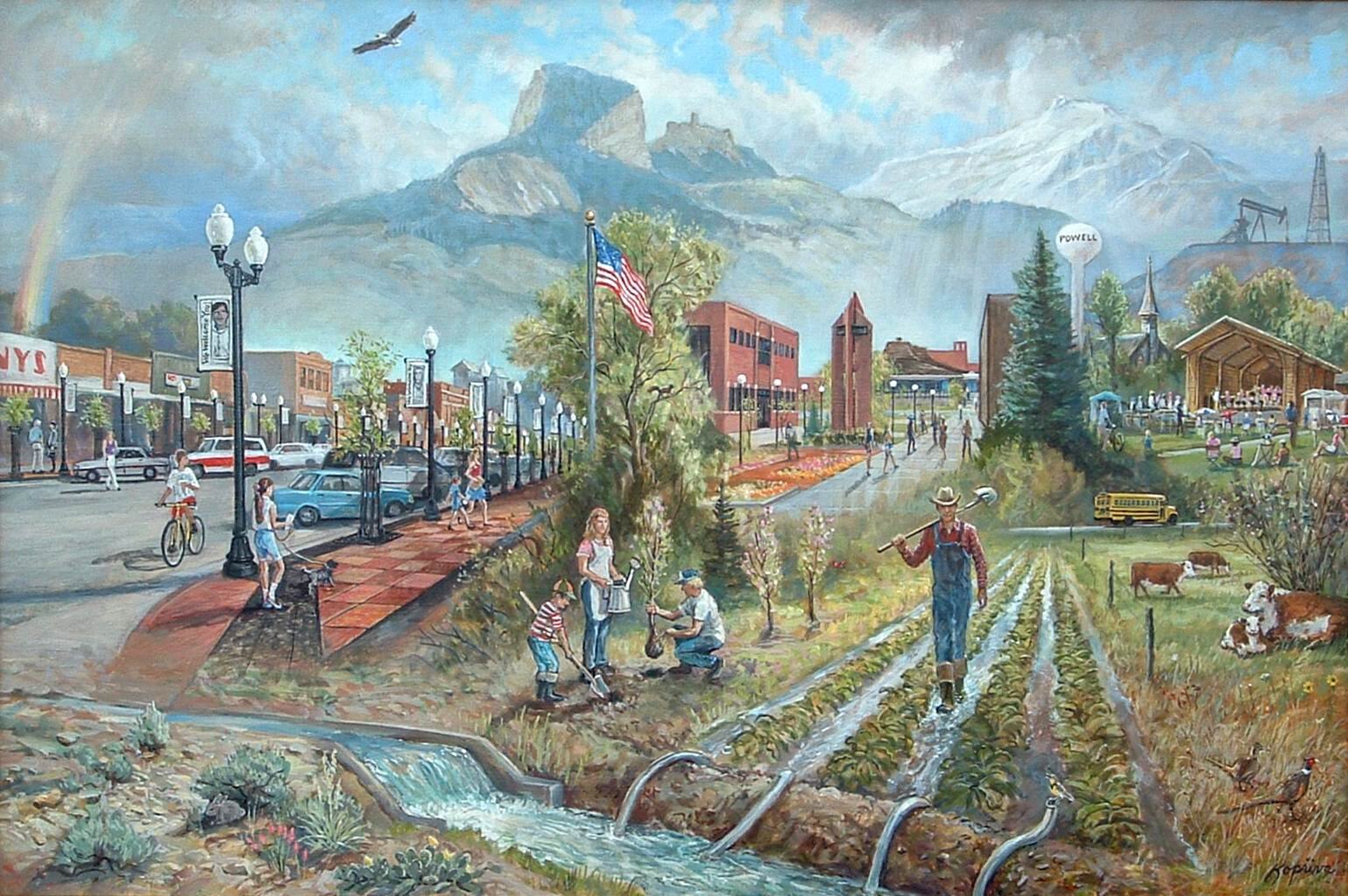 Powell Montage Poster - Original Painting 24"x36"