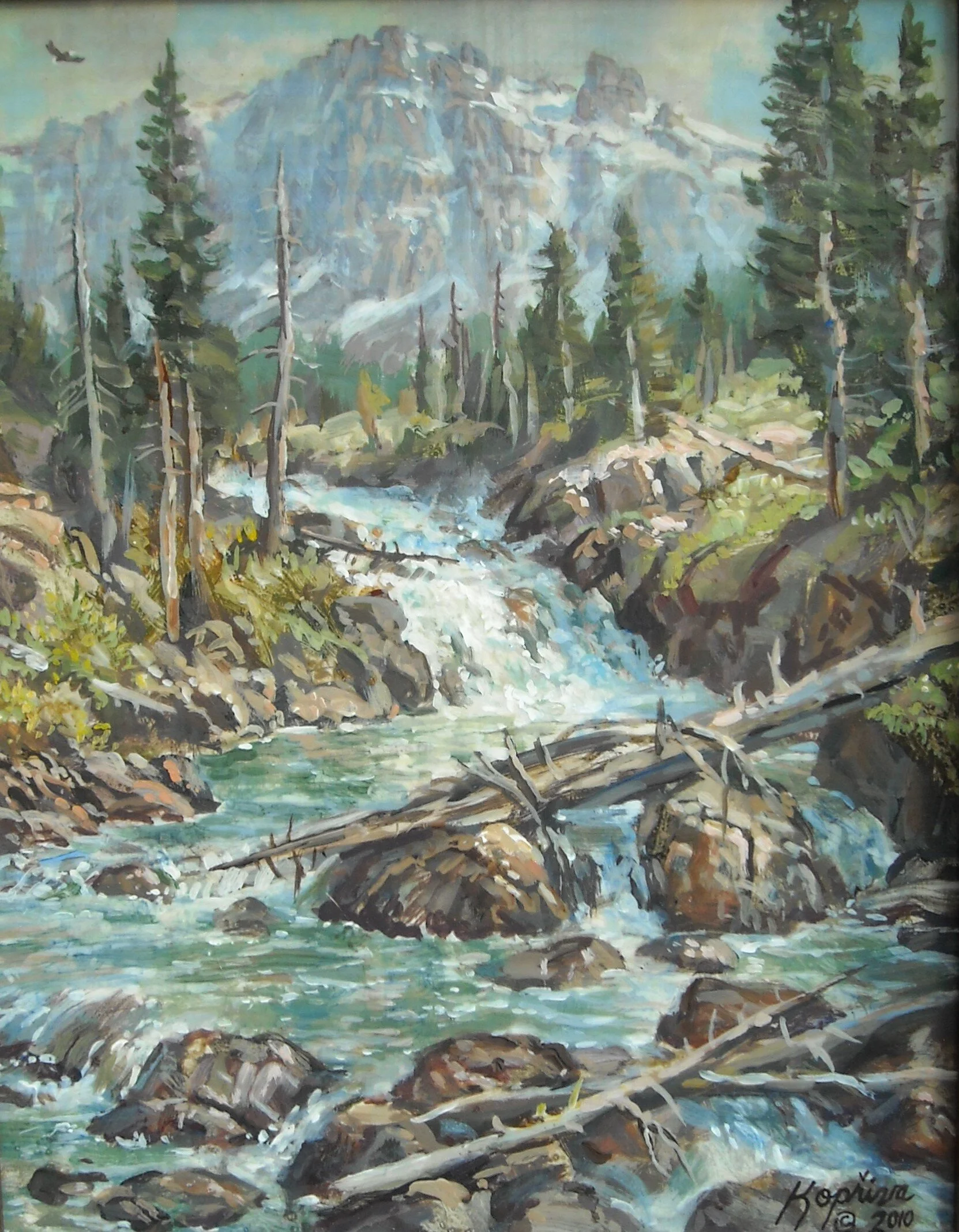 Absaroka Cascade 8"x10"