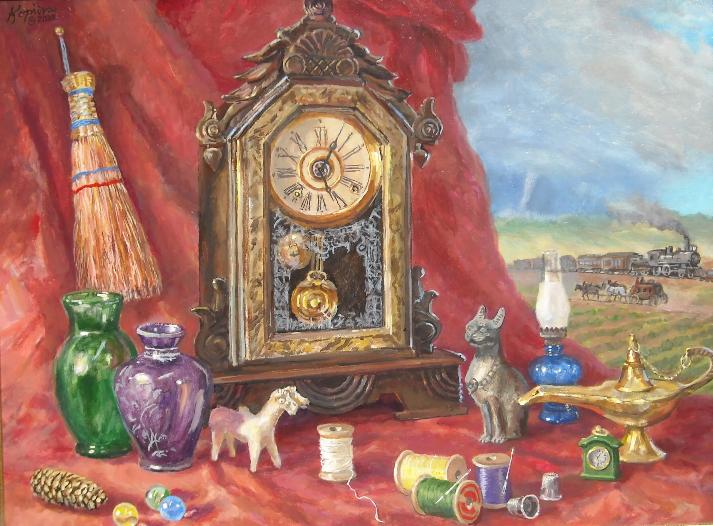 A Stitch in Time 18"x24"