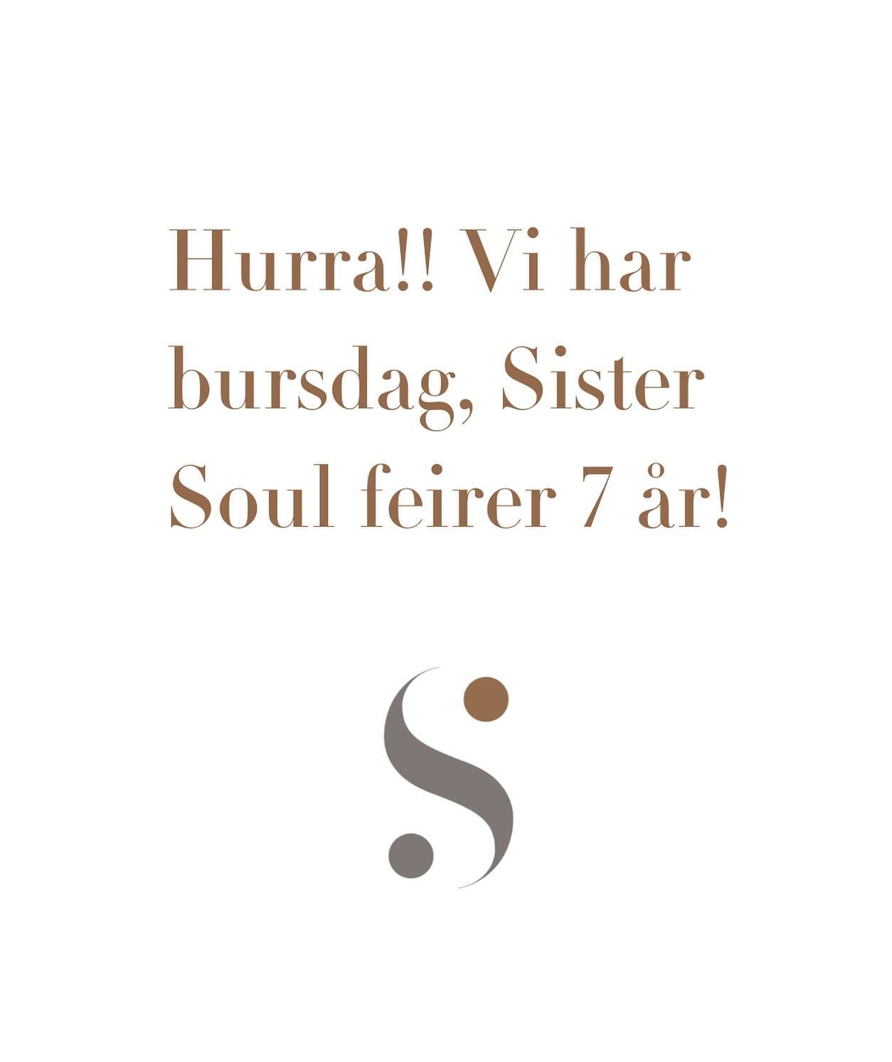 Velkommen til bursdagsfeiring i Sister Soul Shop 🩷 
Tenk at vi feirer 7 &aring;rs bursdag 🥳  Tusen millioner takk til alle som f&oslash;lger oss her inne p&aring; Instagram, p&aring; Facebook og til alle som handler hos oss i Sister Soul Shop og i 