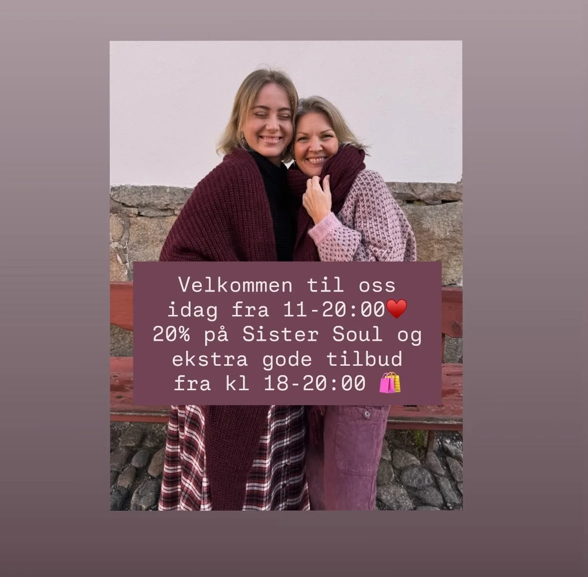 Varmt velkommen til oss i dag fra 11-20:00 💫 
Nydelige tilbud, trekning av gavekort p&aring; kr 1000,- 
Og Max f&oslash;rjulsstemning &hearts;️