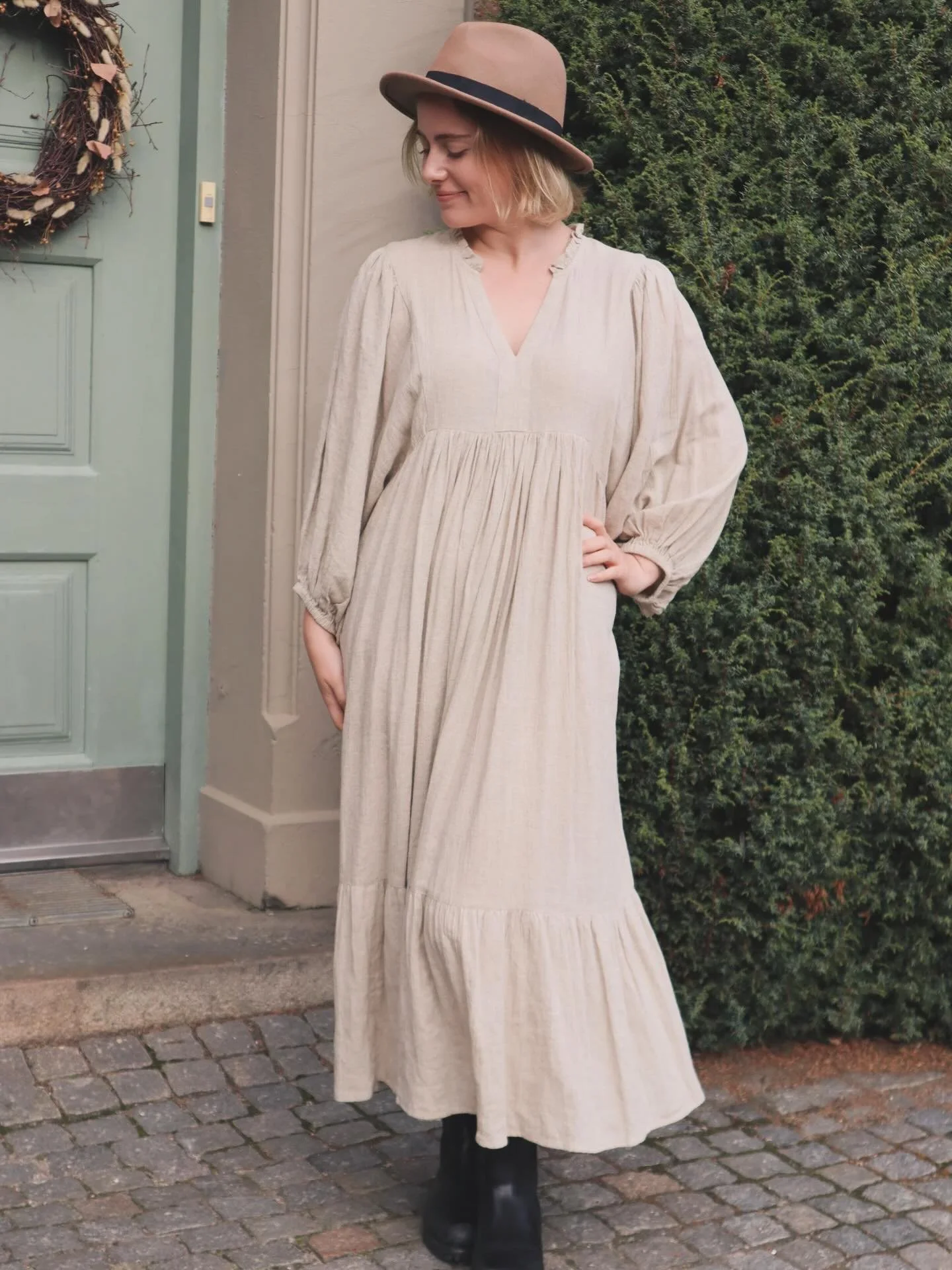 Veronica dress Soul Sister&rsquo;s 🤗 
Oversized ✔️ 
Lommer ✔️ 
Natur materiale ✔️ 
Ufarget materiale ✔️ 
Tidl&oslash;s ✔️ 
Comfy ✔️