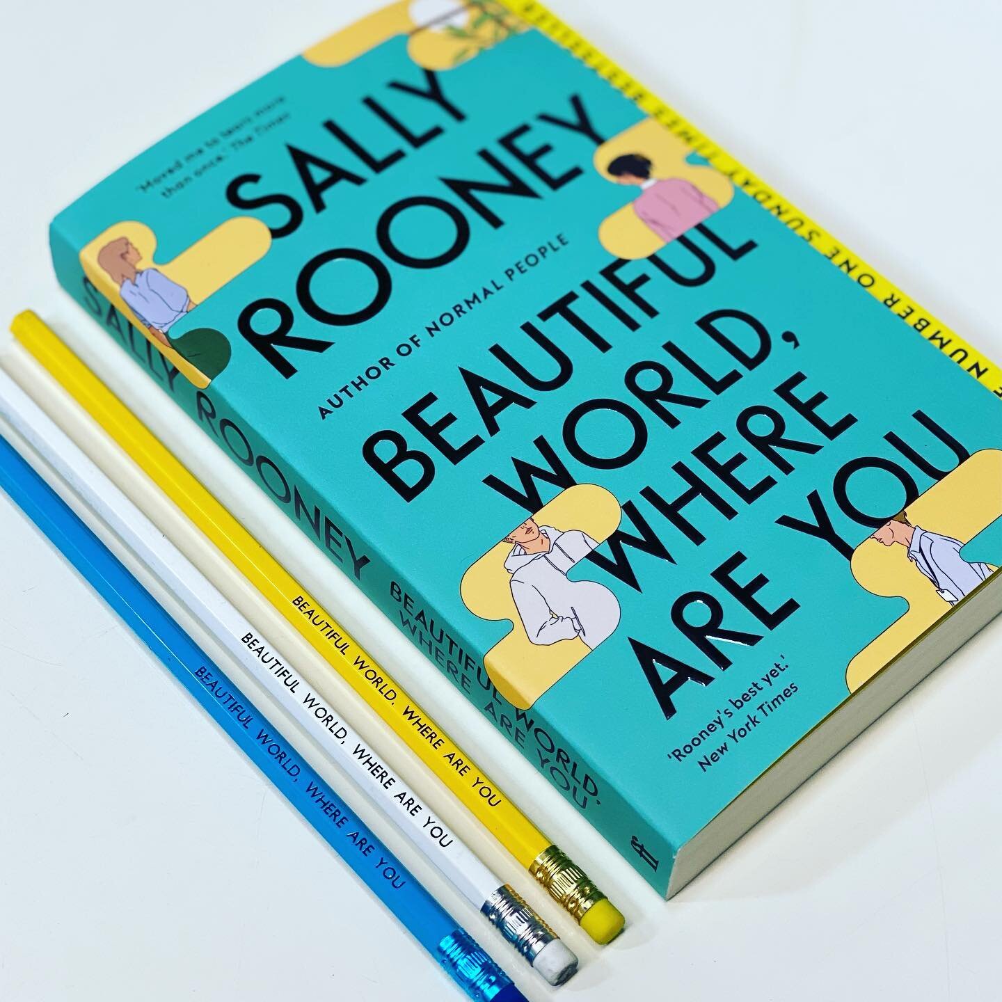 Earlier in the year we loved printing up a collection of pencils for Faber Publishing to launch the paper back version of @sallyrooneyofficial new book Beautiful World, Where Are You. Safe to say we were HUGE normal people fans &amp; I may have watch