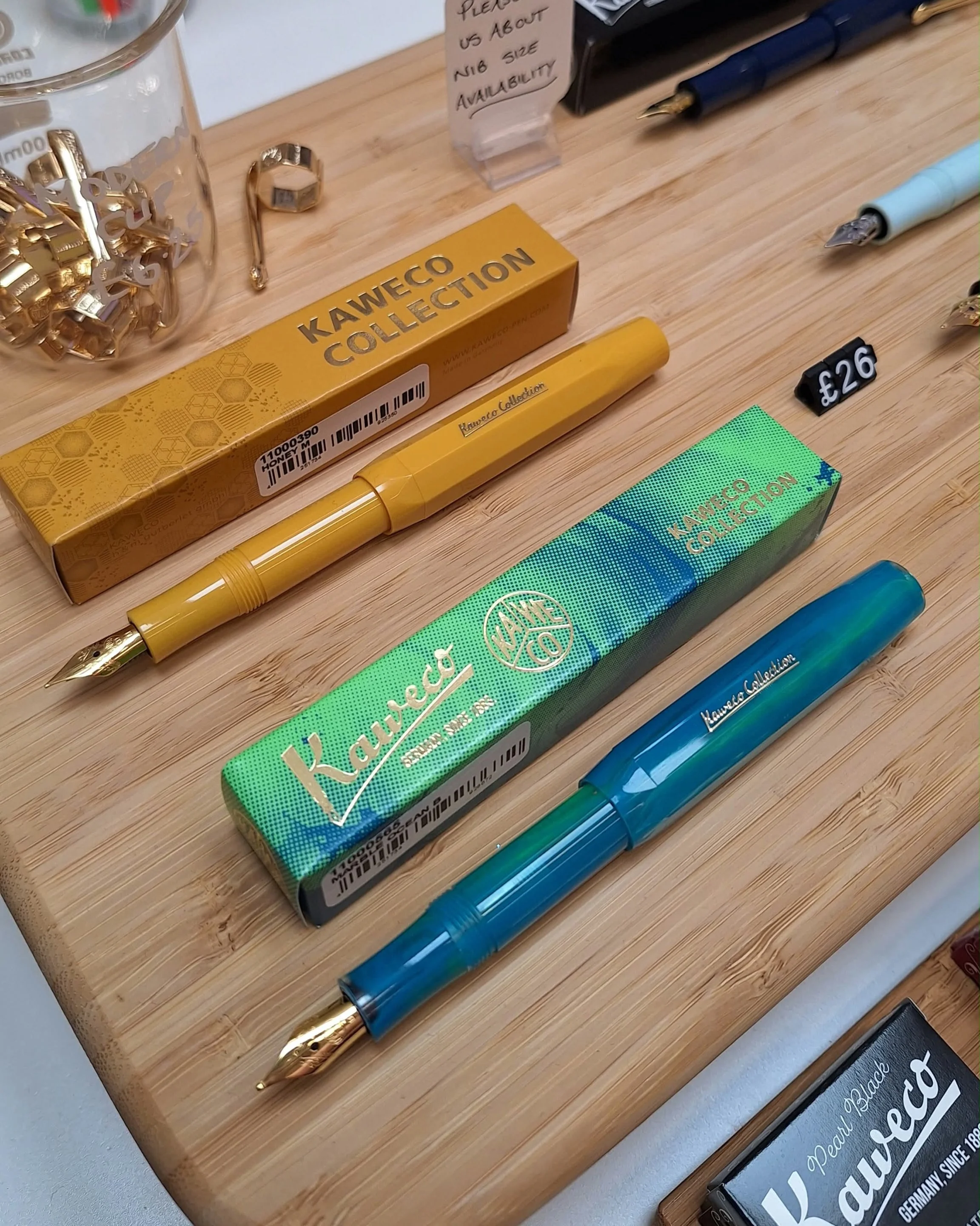 Isn&rsquo;t she lovely. The Marble Ocean needs no introduction she is a beaut. Available instore and online in medium and broad nib. Pop in to peruse her and her pals.