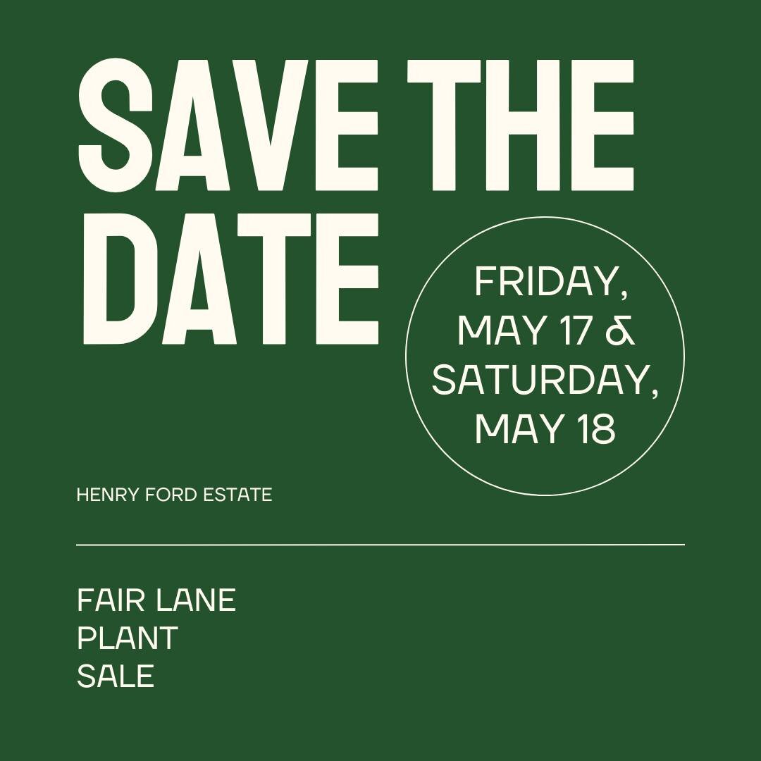 We are excited to host the return of our annual Fair Lane Plant Sale in conjunction with the Restoration Showcase. The gardens and grounds staff will be available to update you on the Potting Shed project and help you pick out the newest additions to