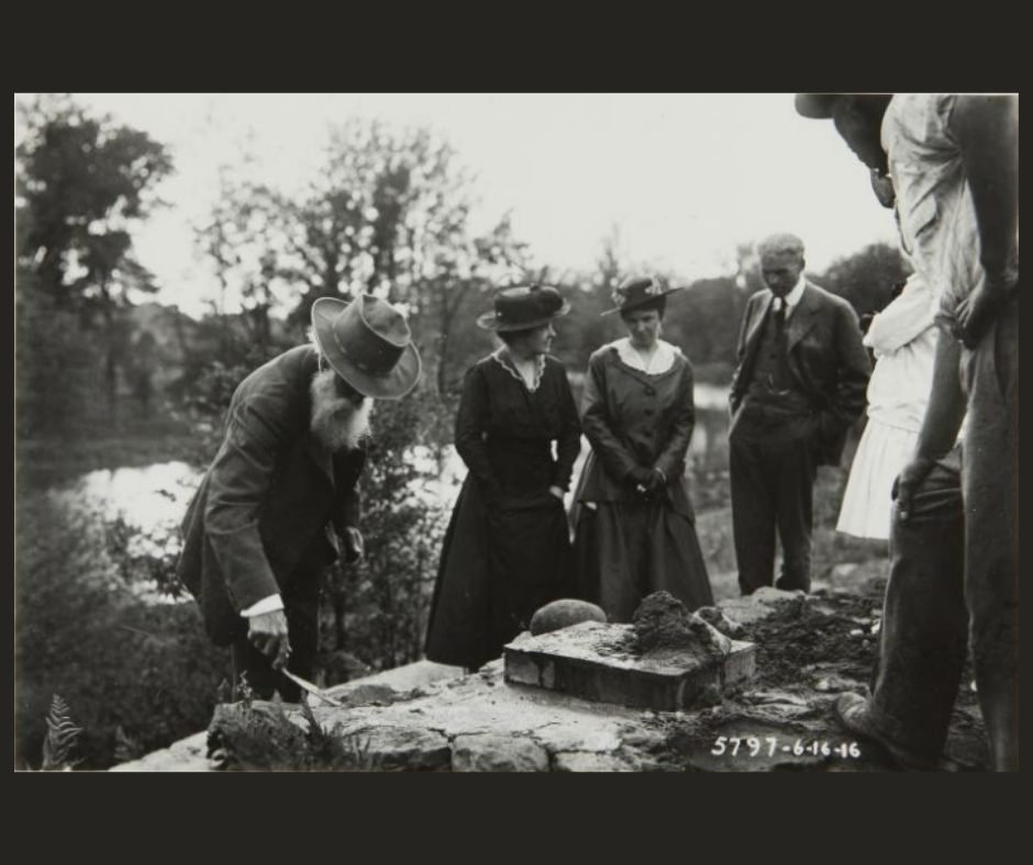 Henry Ford befriended naturalist John Burroughs in the early 1910s. The two shared a mutual love of birds and nature. In 1916, Henry dedicated a wildlife shrine to John at #FairLane. The &quot;Burroughs Grotto&quot; contained a heated bird bath, a st