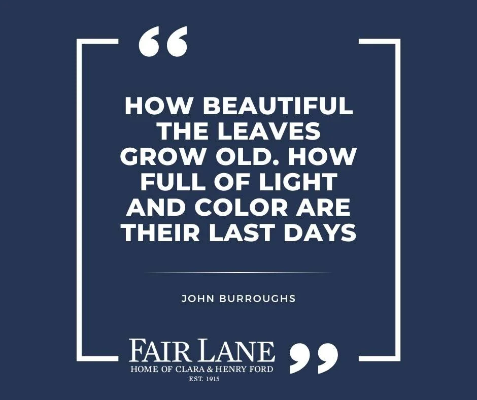 As we head into the fall season 🍂, we couldn't help but share this beautiful quote from one of Henry Ford's friends:

#MotivationalMonday
