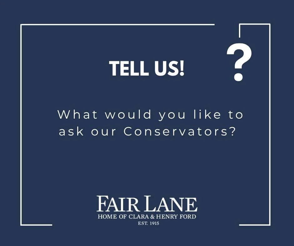 #AskAConservator Day is November 4! What do you want to ask Fair Lane's Conservators?
ㅤ
Comment on this post or email communications@henryfordestate.org!
ㅤ
#FairLane #HistroicHome