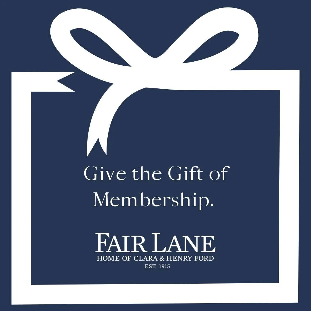 This holiday season, give the gift of membership.
ㅤ
Here at #FairLane, we have a variety of membership options that include:
- Free tours of this iconic estate
- Exclusive access to special events
- Members-Only e-newsletter
ㅤ
Learn more today:  http