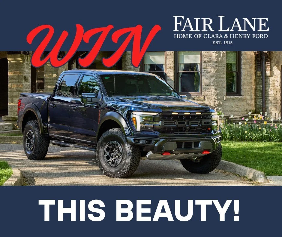 🚨Don't wait! There's not much time left to win a 2025 Ford F-150 Raptor R! 🚨
ㅤ
🔹 Donate today to support the restoration of Henry and Clara Ford&rsquo;s historic home.
⏳ Enter by December 31, 2025
💥 Bonus: Click here to get 100% more entries &rar