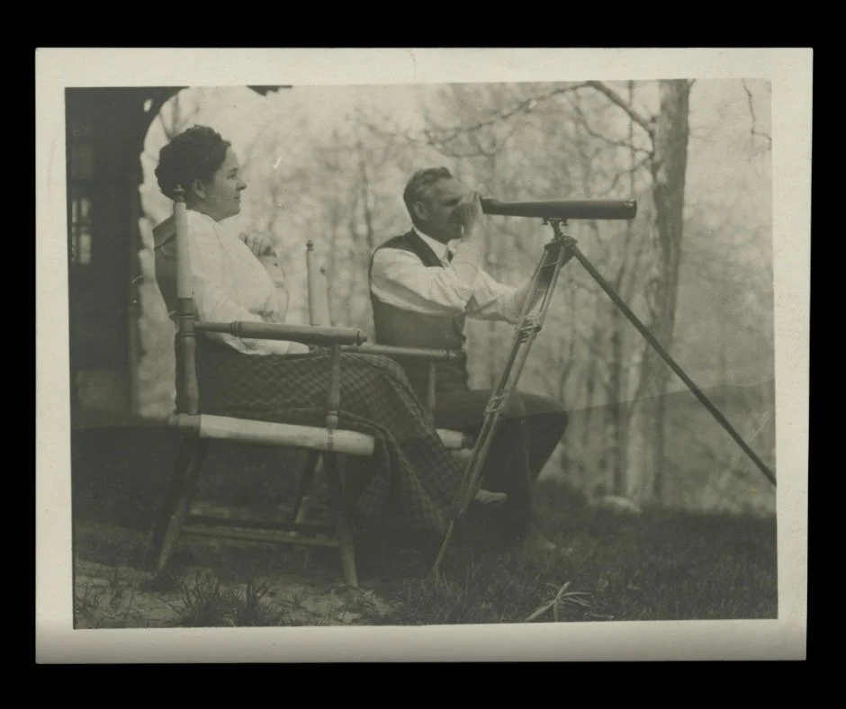 It&rsquo;s National Bird Day! 🐦
ㅤ
#DYK Henry, Clara, and Edsel enjoyed birdwatching?
ㅤ
From cardinals to chickadees to turkeys, Fair Lane is home to a variety of birds that make every walk through the grounds a little more special. Keep your eyes (a