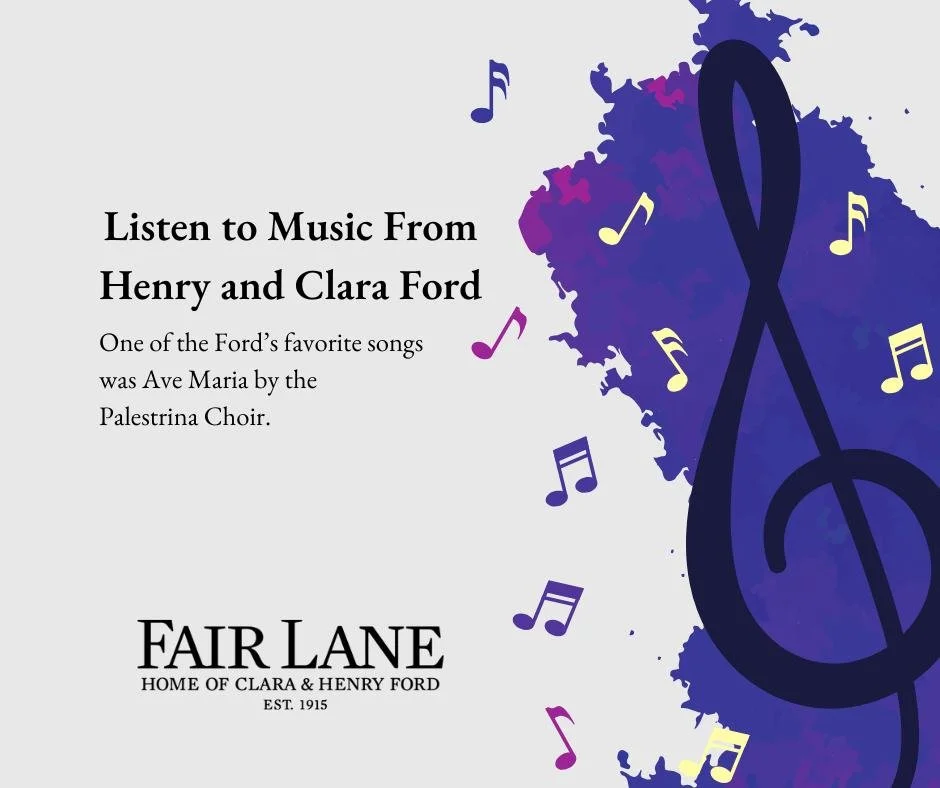 Take a step back in time and listen to one of Henry and Clara's favorite songs: Ave Maria by the Palestrina Choir.
ㅤ
https://vist.ly/4n3xa
ㅤ
#HenryFord #ClaraFord #FairLane #Music