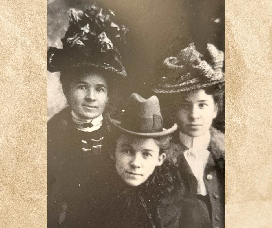 We know that Clara was a very passionate woman who was always looking to help others. But Clara also loved connecting with family.
ㅤ
This photo of the Bryant sisters - Clara, Kate, and Eva - about 1900 is from the book, Clara: Mrs. Henry Ford by Ford