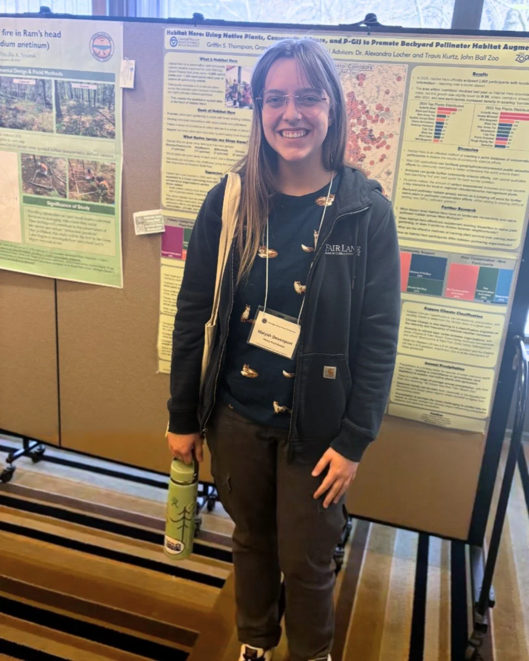 Maiyah, our Natural Areas Specialist and Groundskeeper, recently attended the @wildflowersmich  annual Michigan Native Plant Conference in East Lansing.
ㅤ
This conference focused on the role native plants play in establishing and supporting biodivers