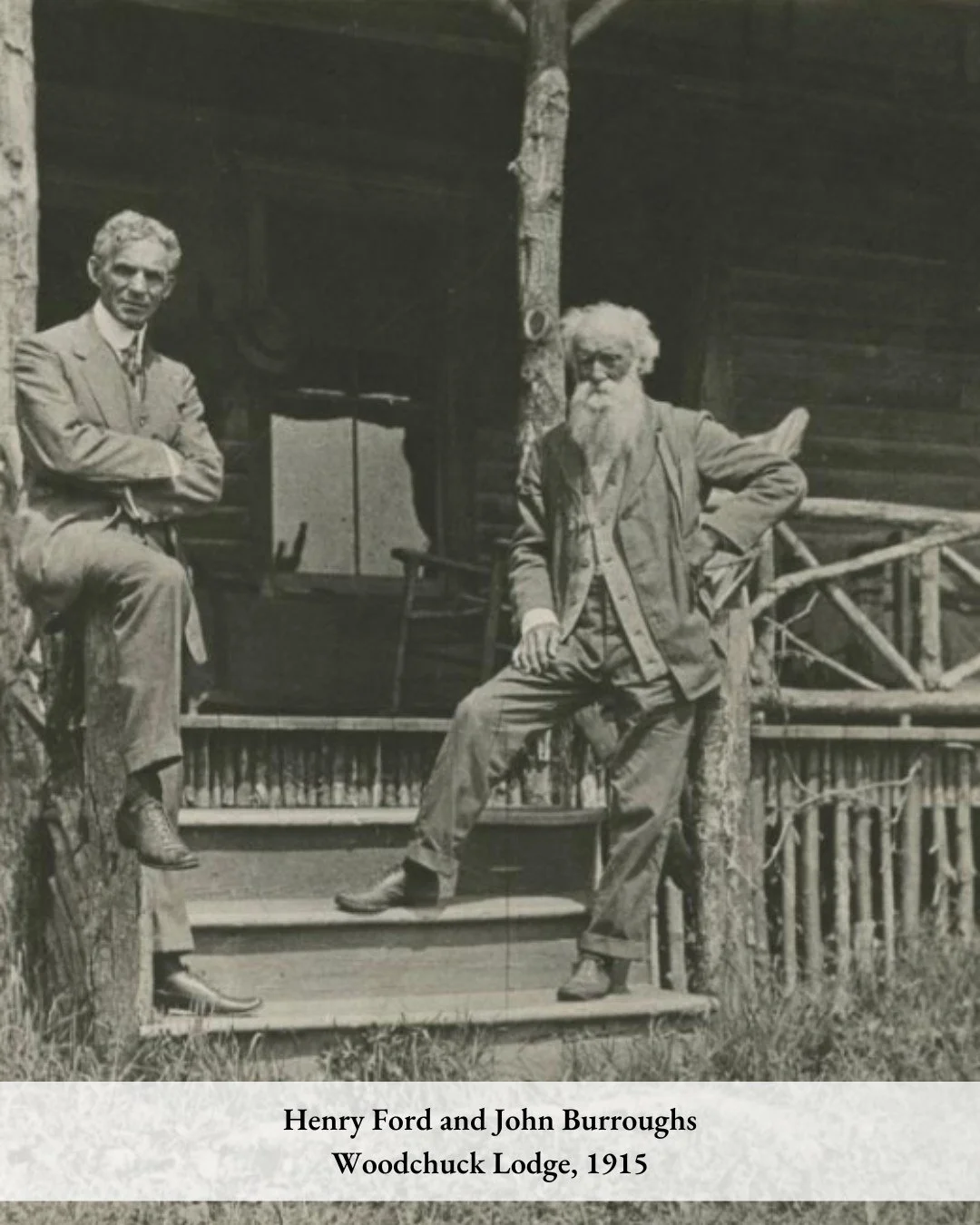 Today, we celebrate the birthday of John Burroughs 🌿
ㅤ
A renowned naturalist and writer, John Burroughs, and Henry Ford formed a meaningful friendship in the early 1910s. What brought them together was simple and profound: a shared love of birds, na