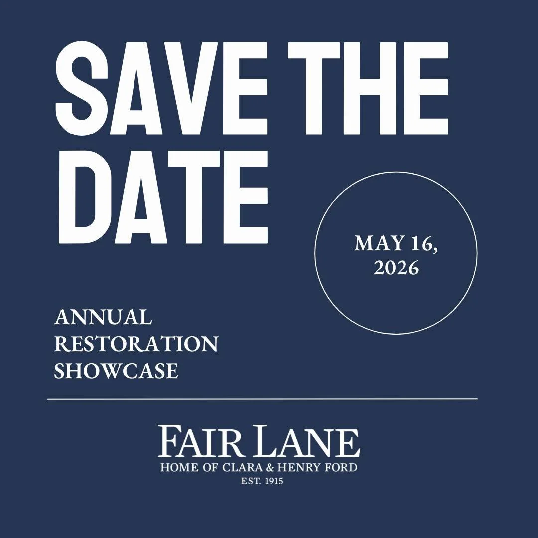 Step inside history and experience restoration in action at Fair Lane.
ㅤ
Join us for our annual Restoration Showcase, where you&rsquo;ll get an exclusive behind-the-scenes look at the ongoing work to preserve this National Historic Landmark. Meet the
