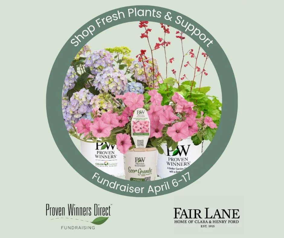 Just a few days left to plan your spring garden and support Fair Lane. Now until April 17, shop Proven Winners (#1 plant brand worldwide), and with each order placed, Fair Lane will receive a portion to help our restoration efforts.
ㅤ
Make sure to us