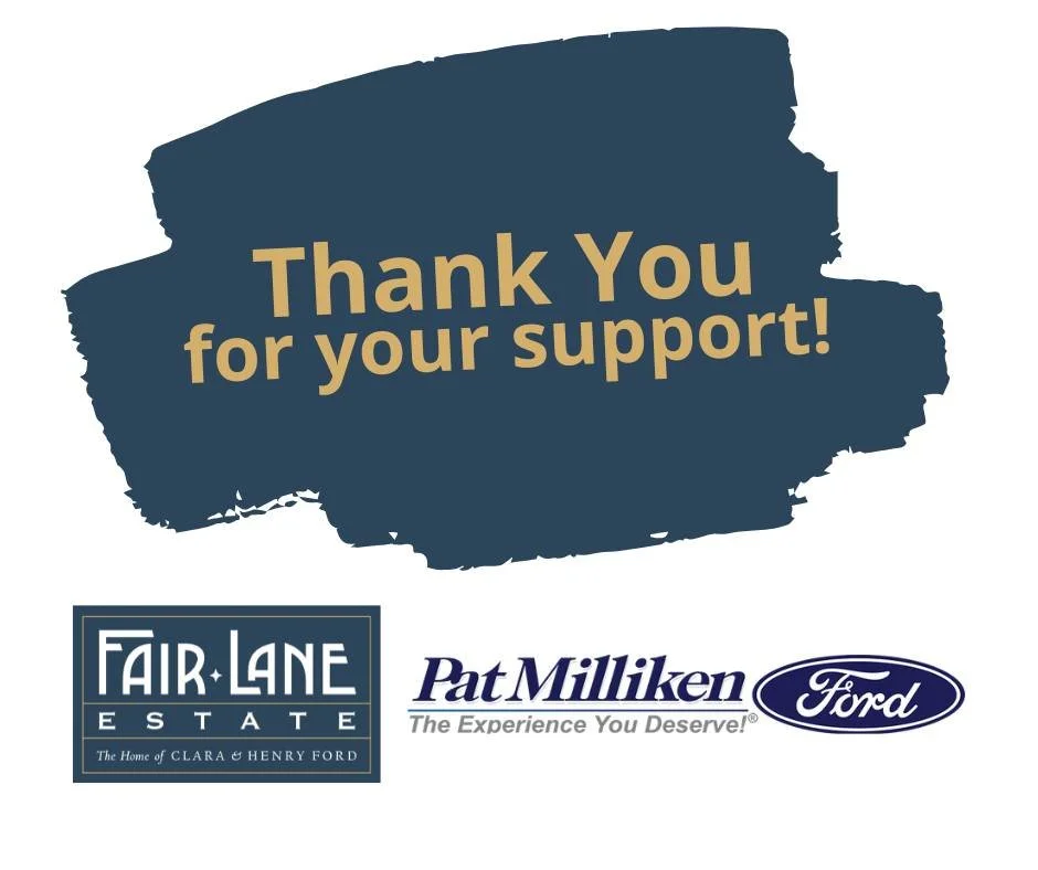 A heartfelt THANK YOU to @PatMillikenFord for being an incredible partner in our Annual Sweepstakes!
ㅤ
Your support drives the restoration of Clara and Henry Ford&rsquo;s historic estate, helping to safeguard this national landmark for generations to