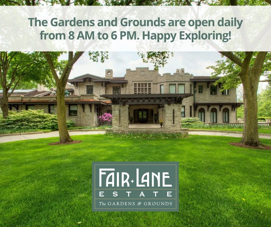 As a friendly reminder: the Gardens and Grounds are open daily from 8 AM to 6 PM.
ㅤ
We hope to see you walking around and enjoying the cool crispness of the fall season.
ㅤ
#FairLaneEstate #Dearorn #HistoricGardensAndGrounds