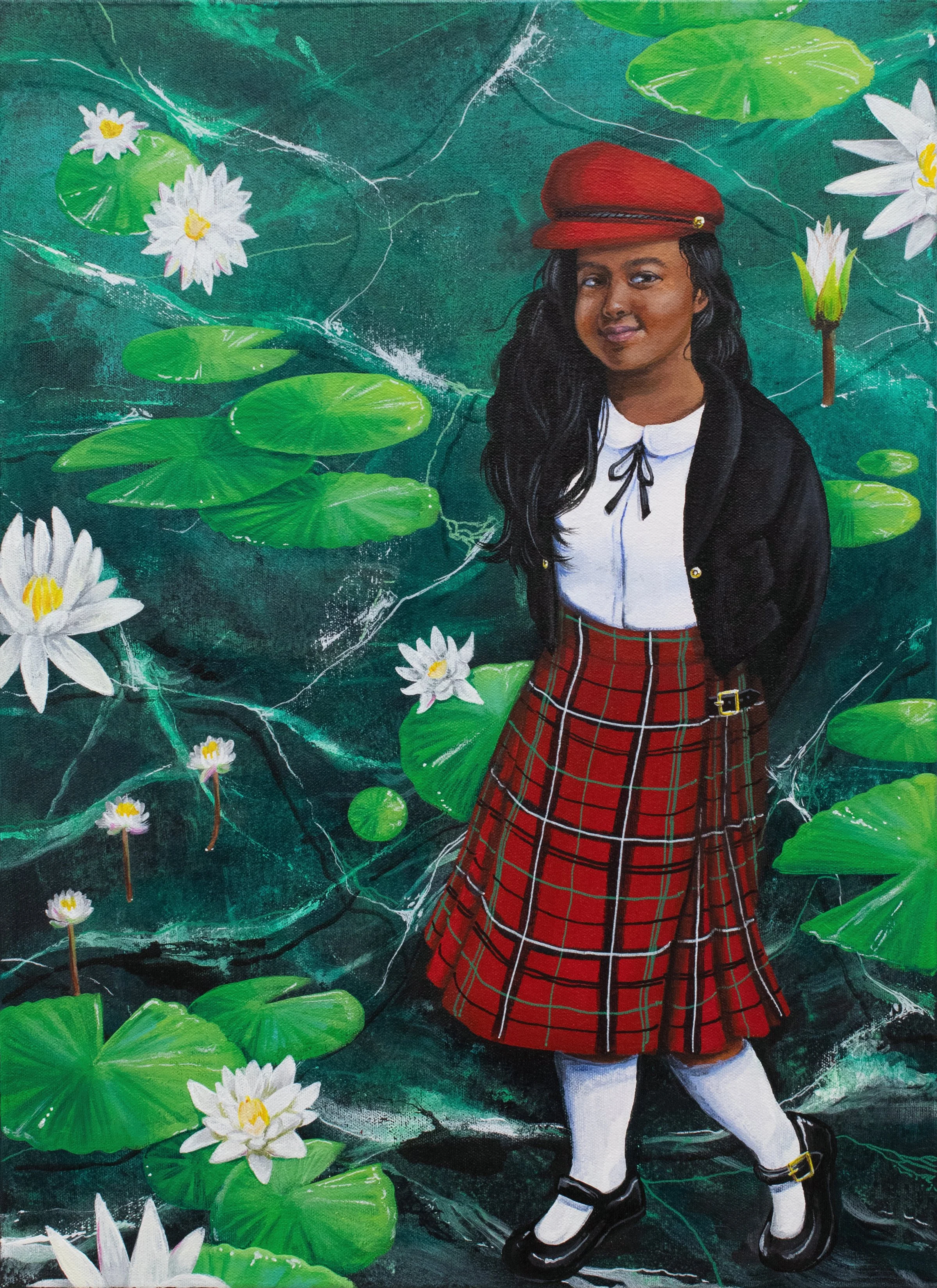 Mehzabeen, 2023, Acrylic, 16” x 22”