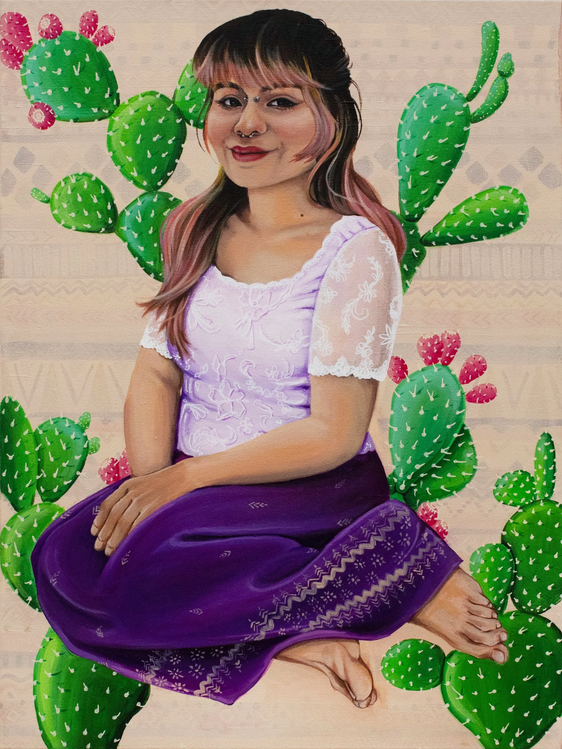Vic, 2023, Acrylic, 18” x 24”