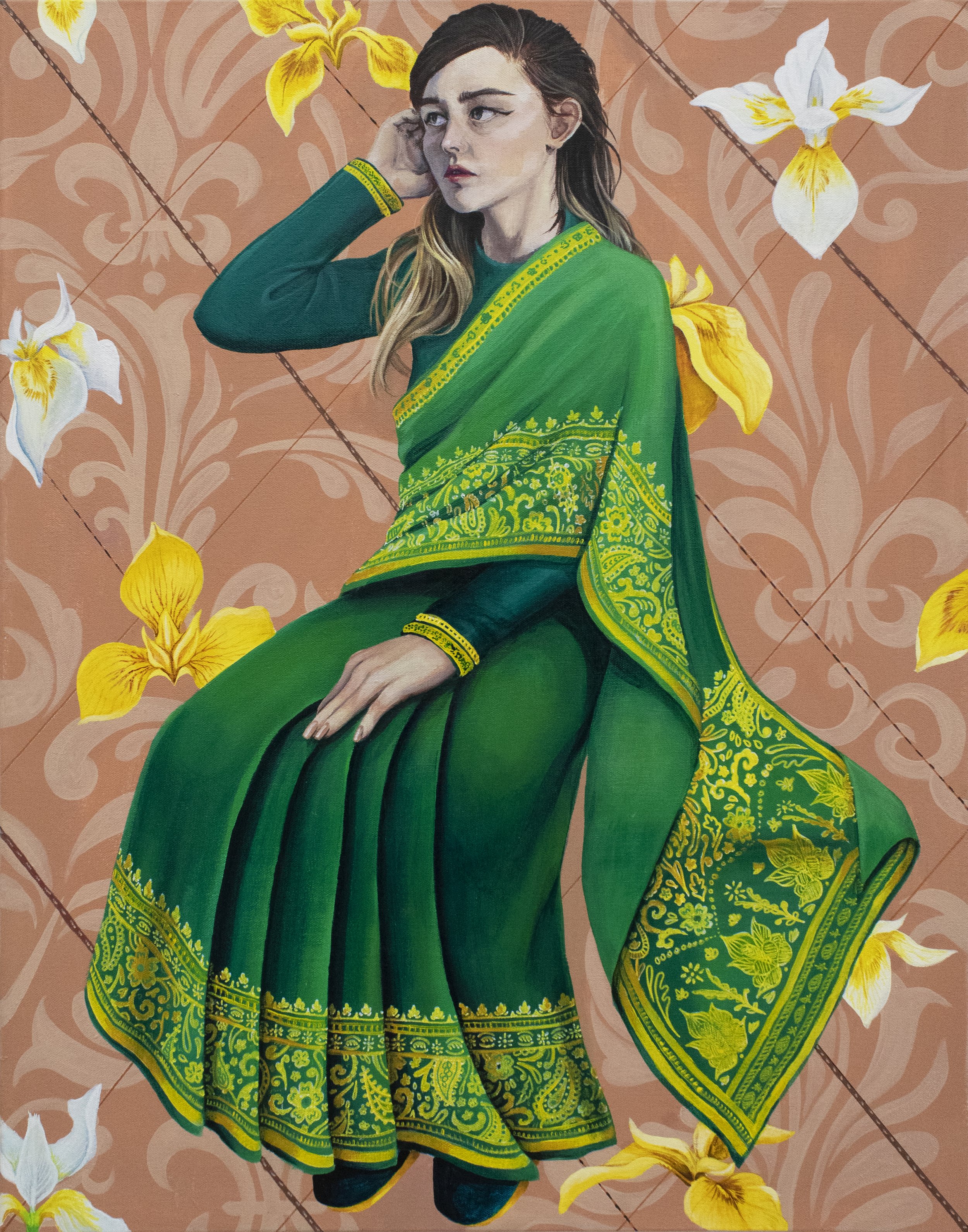Althea, 2023, Acrylic, 22” x 28”