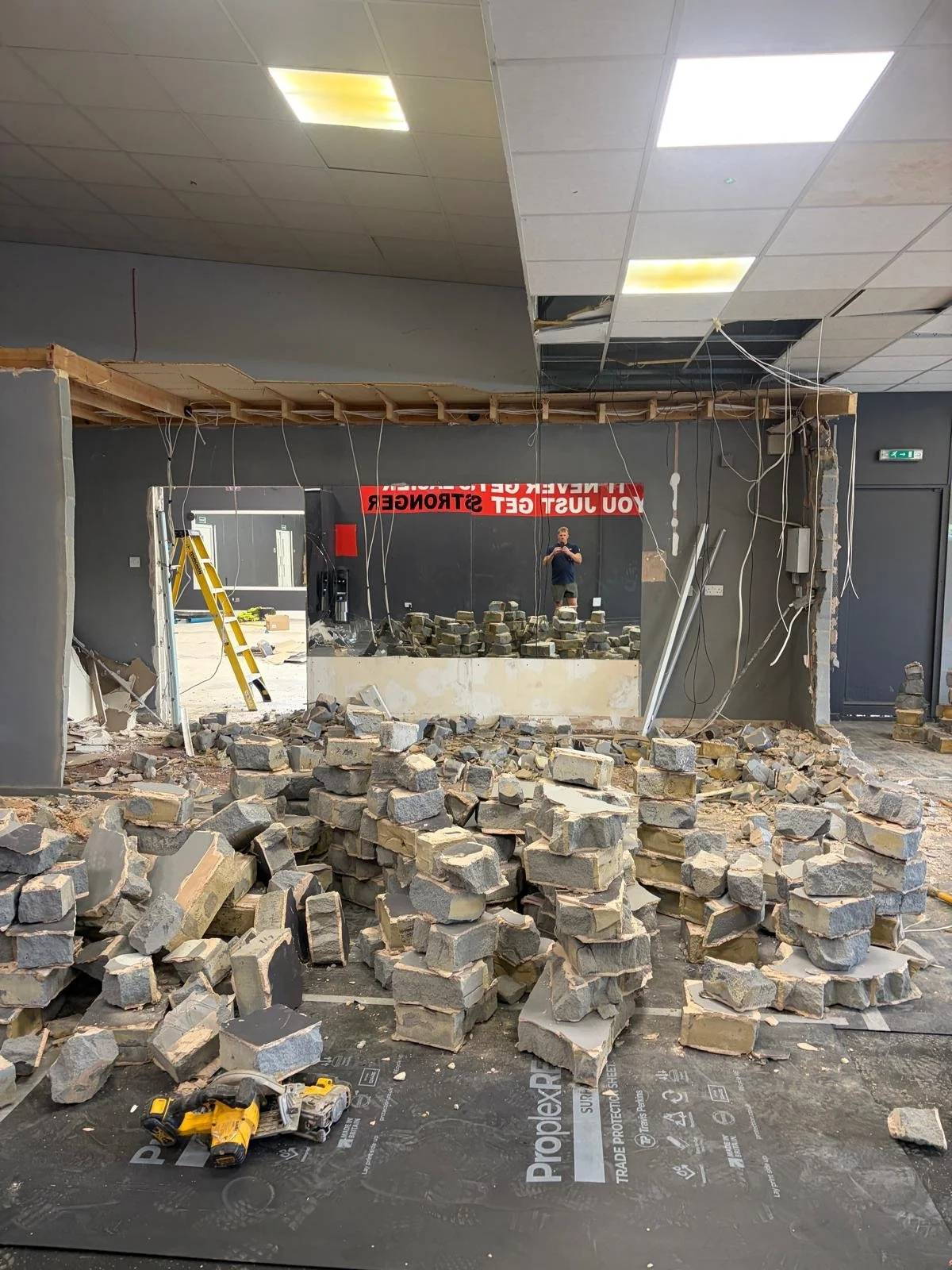 Removal of partition wall