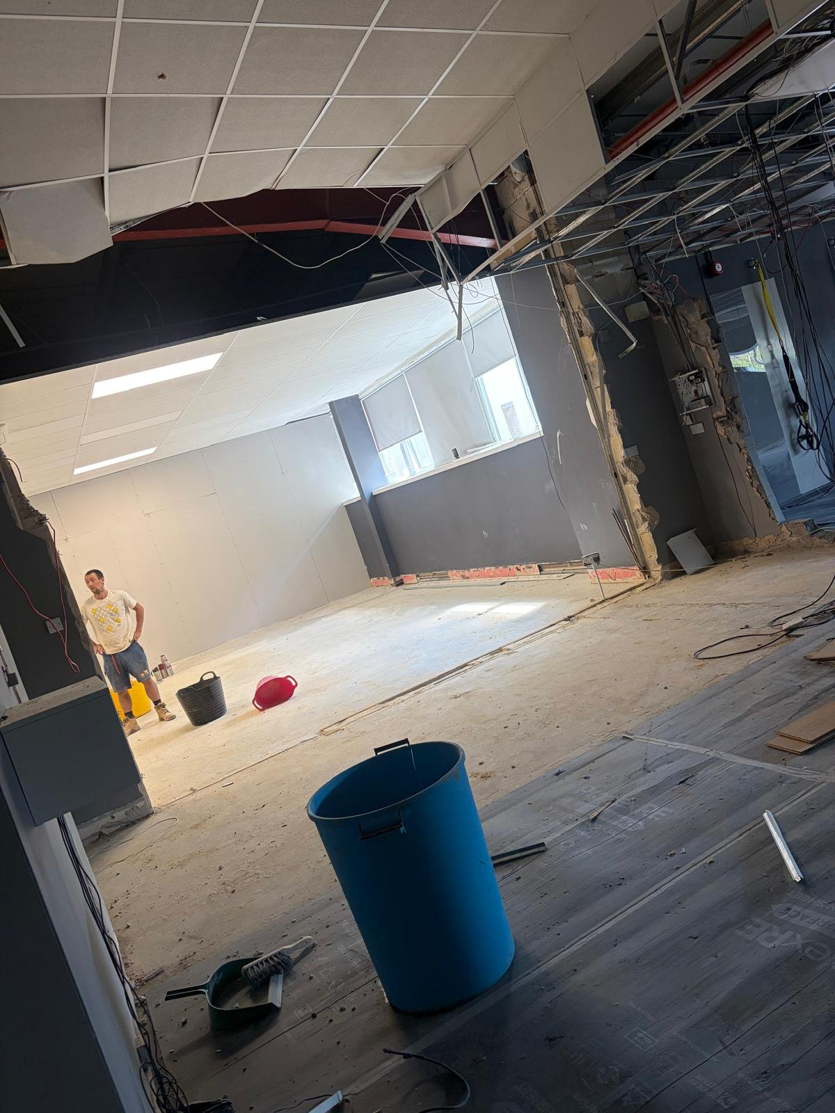 Partition wall removed
