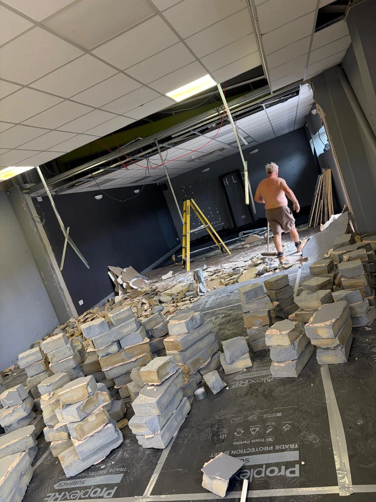 Removal of partition wall