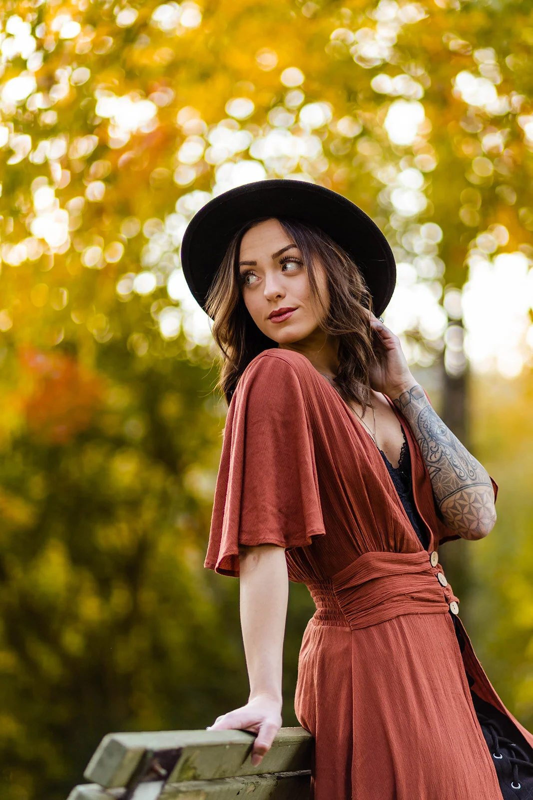 Golden Hour Fall Photoshoot - Cathedral Park, Portland, OR