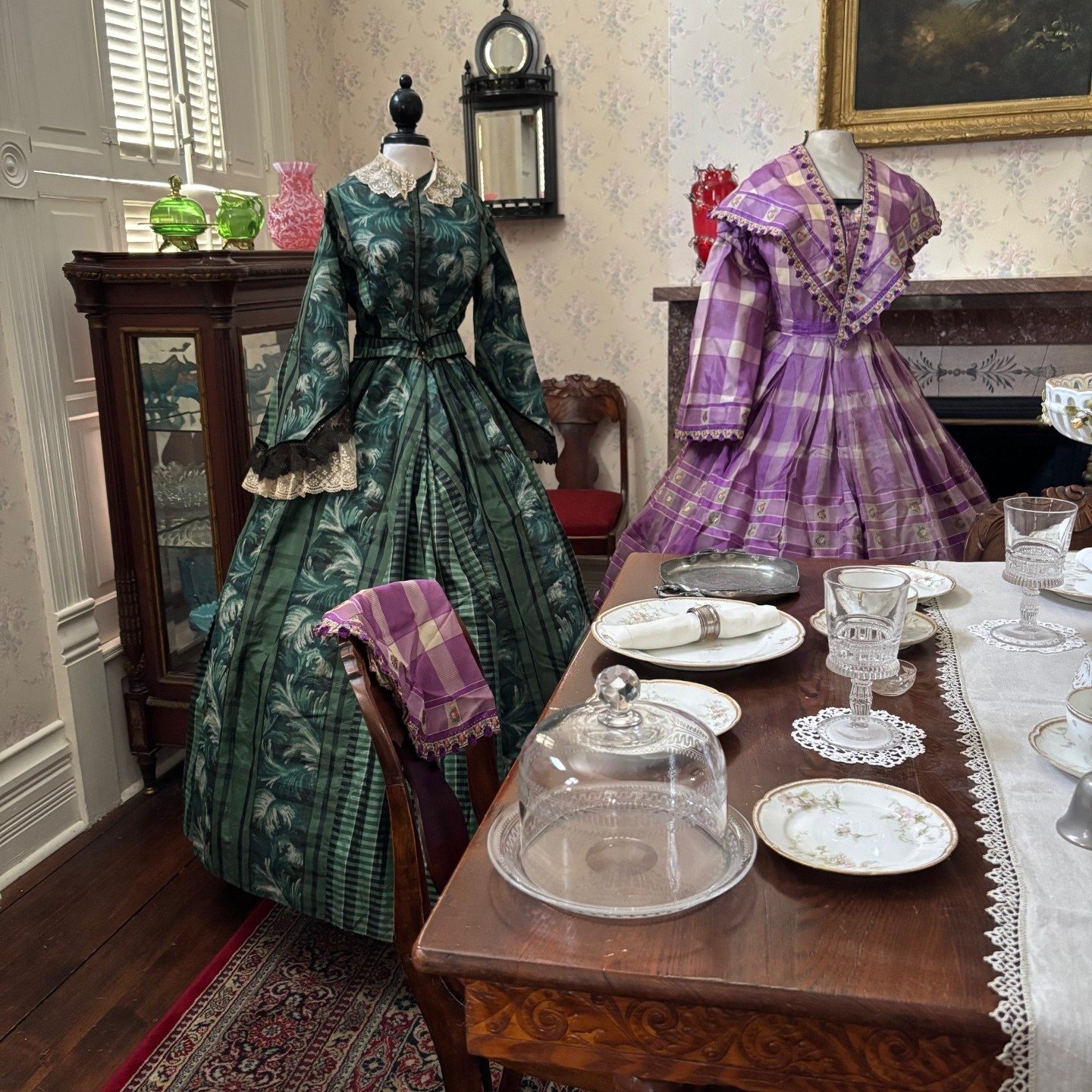 Two chances to see the &quot;Ladies Attire of the Civil War&quot; items on display throughout the Ansel B. Cook Home this weekend! The house is open both Saturday and Sunday from 2pm to 4pm during Libertyville Days. $5/adults, kids free!